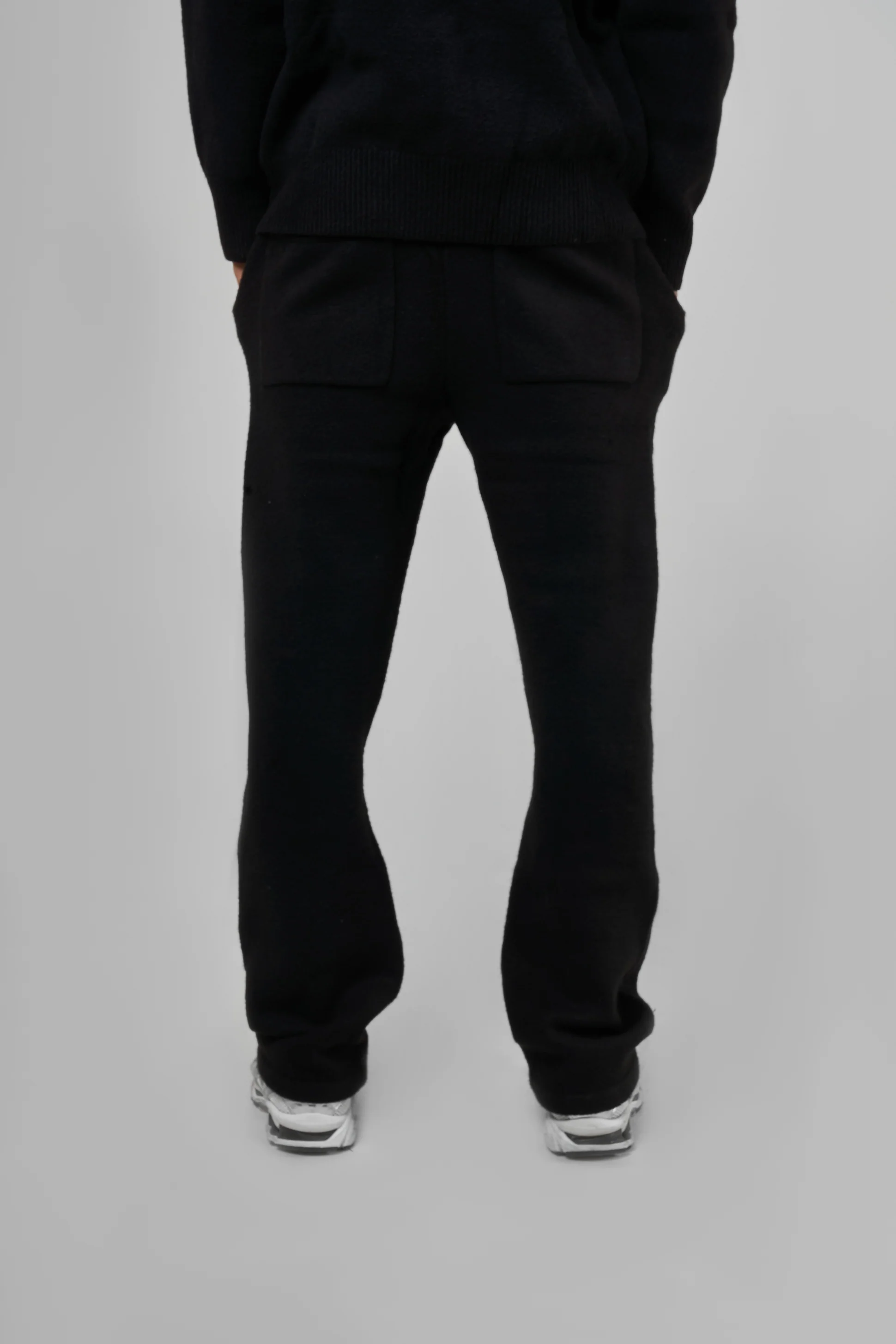 Amos Black Knitted Jogger - Image 8