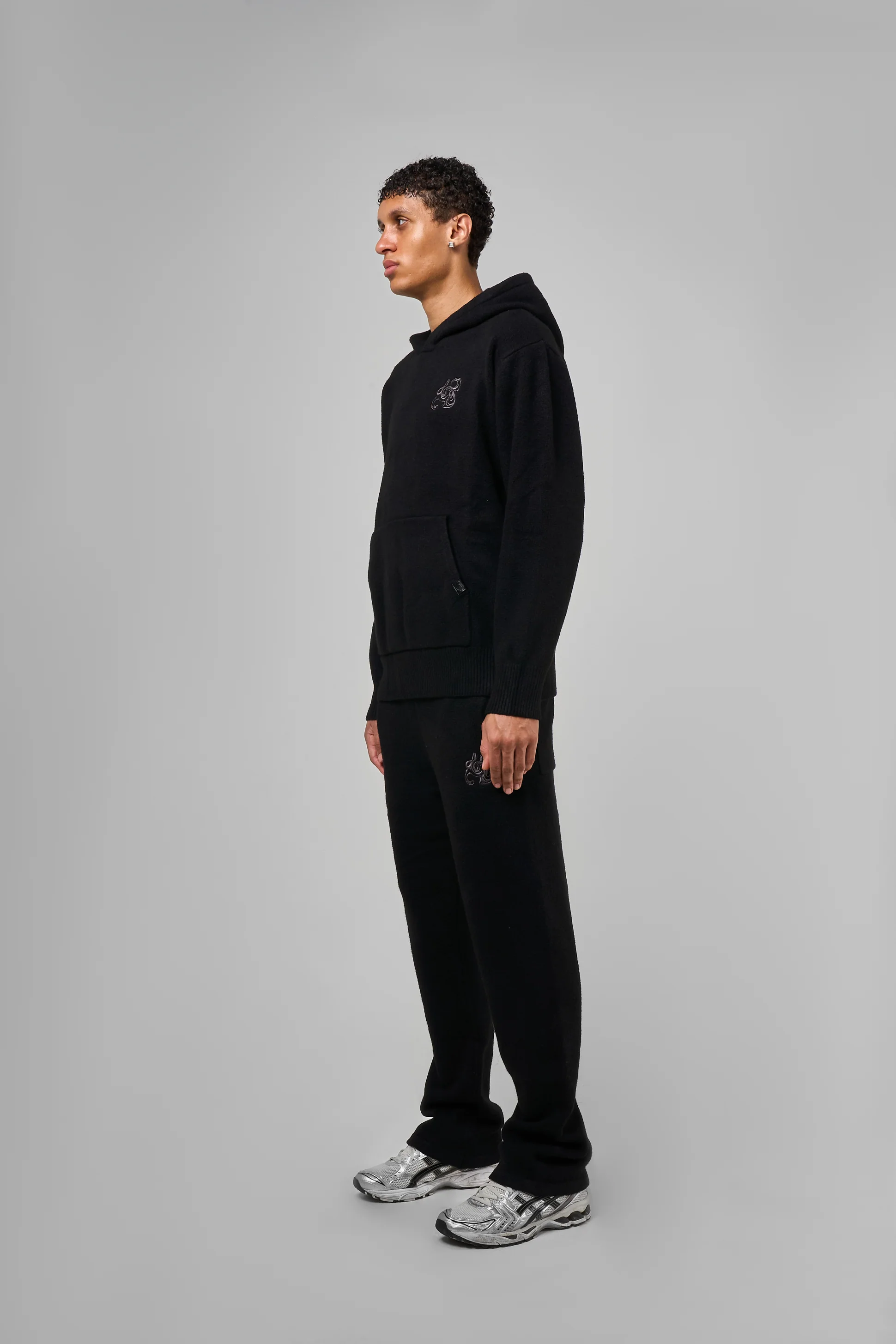 Amos Black Knitted Jogger - Image 9