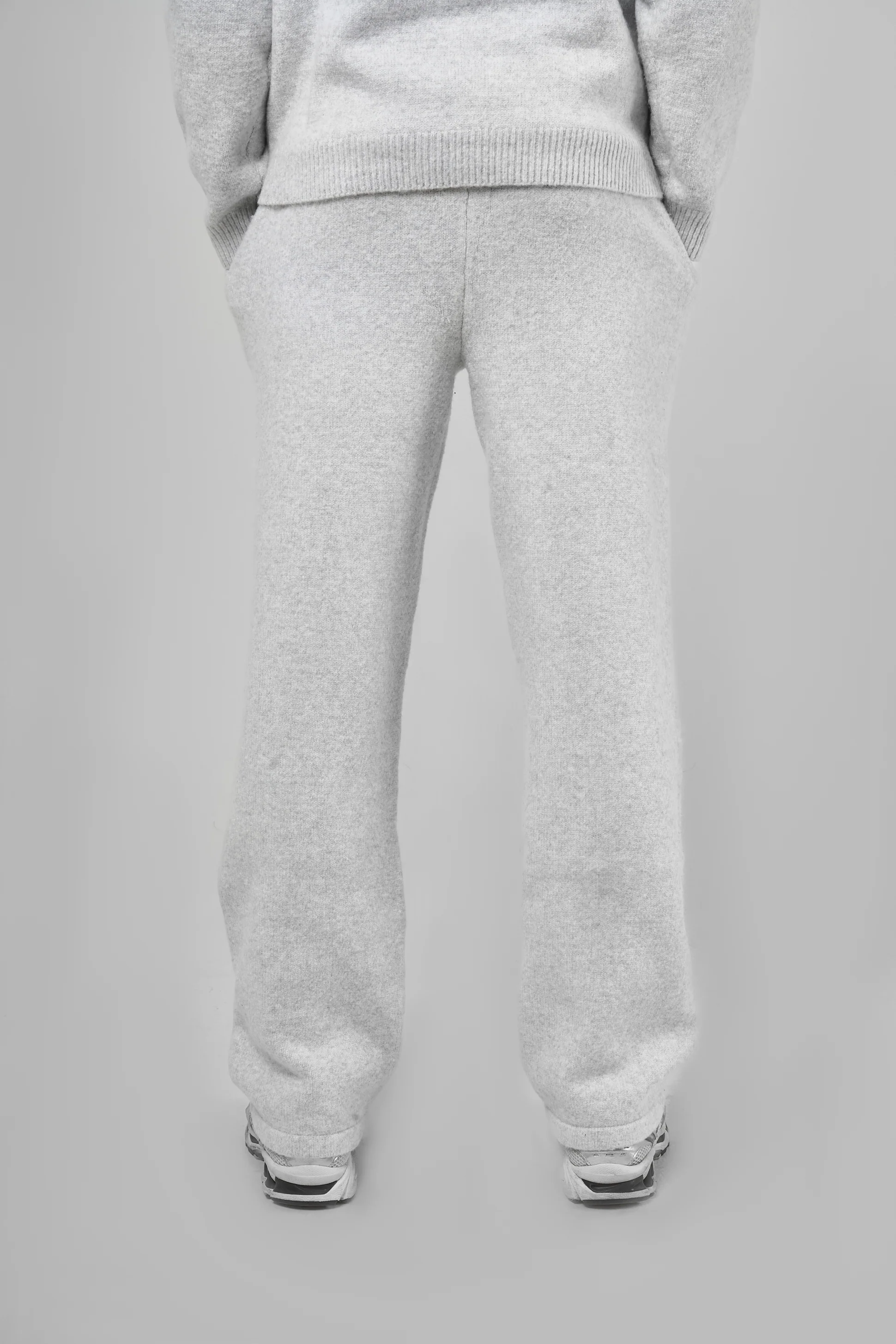 Dexter Grey Knitted Joggers - Image 7