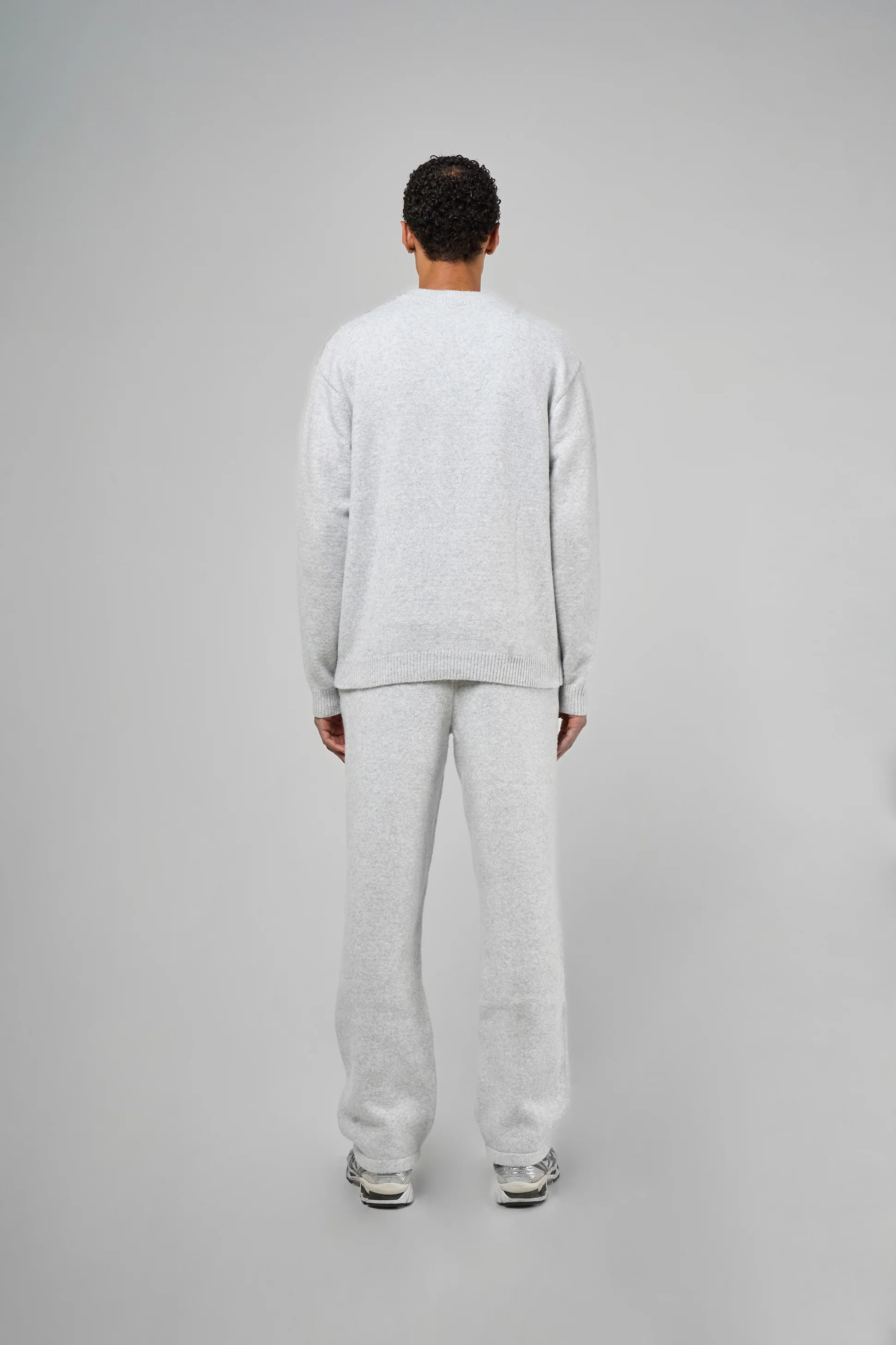 Dexter Grey Knitted Joggers - Image 9