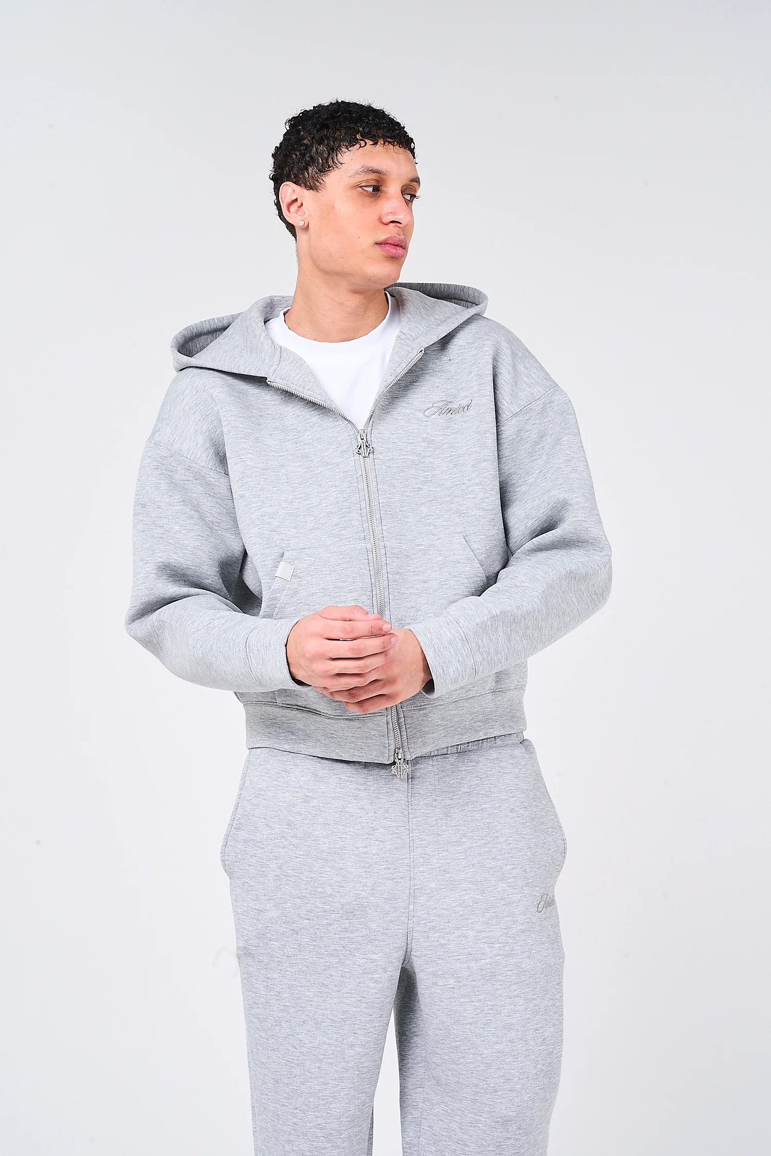 Atelier Grey Scuba Hoodie - Image 2