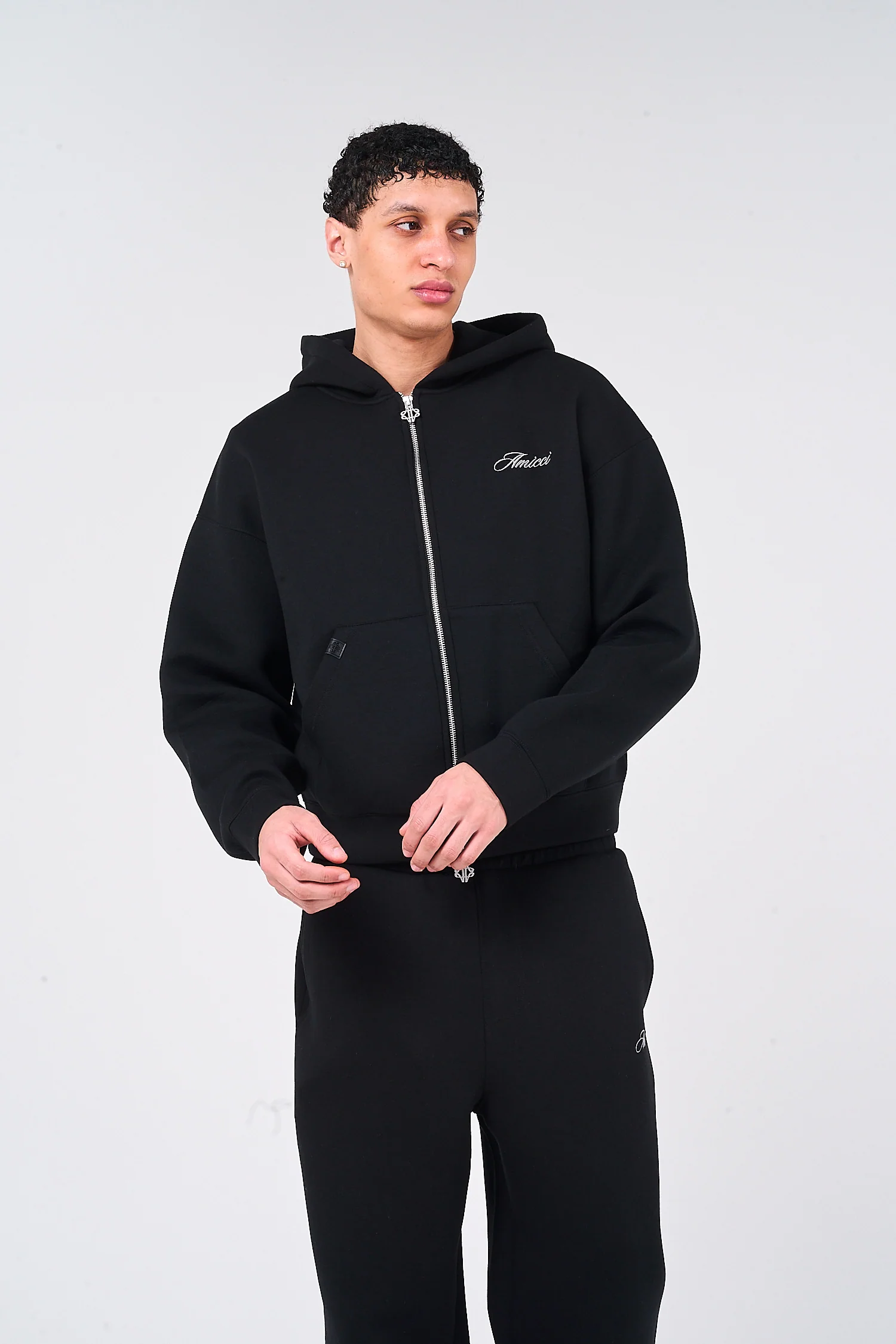 Atelier Black Scuba Hoodie - Image 2