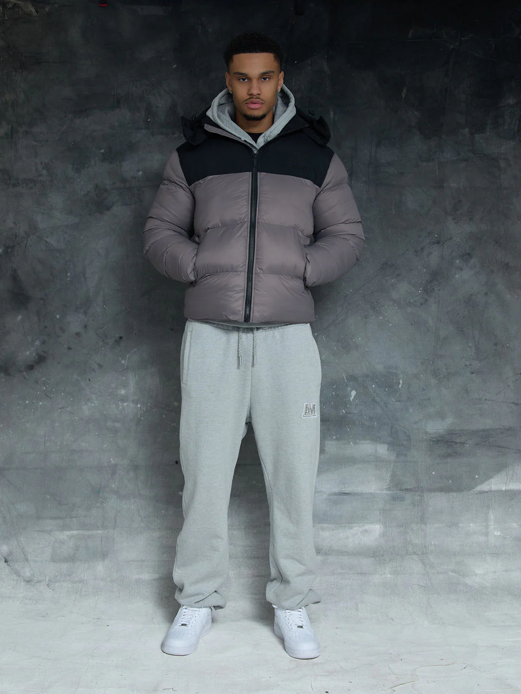 Bellezza Puffer Jacket Grey - Image 10