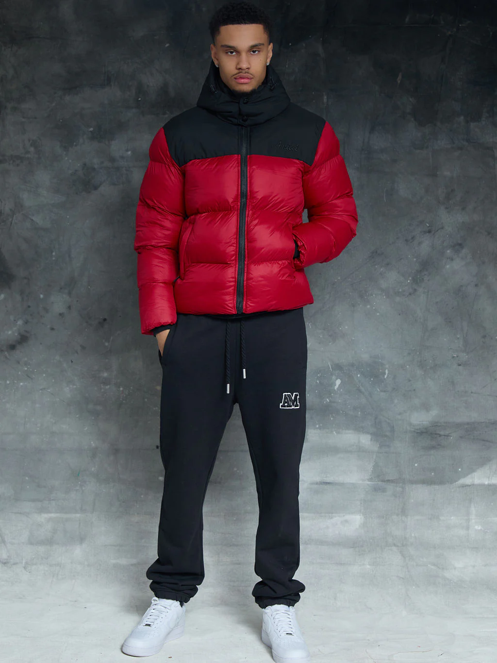 Bellezza Puffer Jacket Red - Image 3