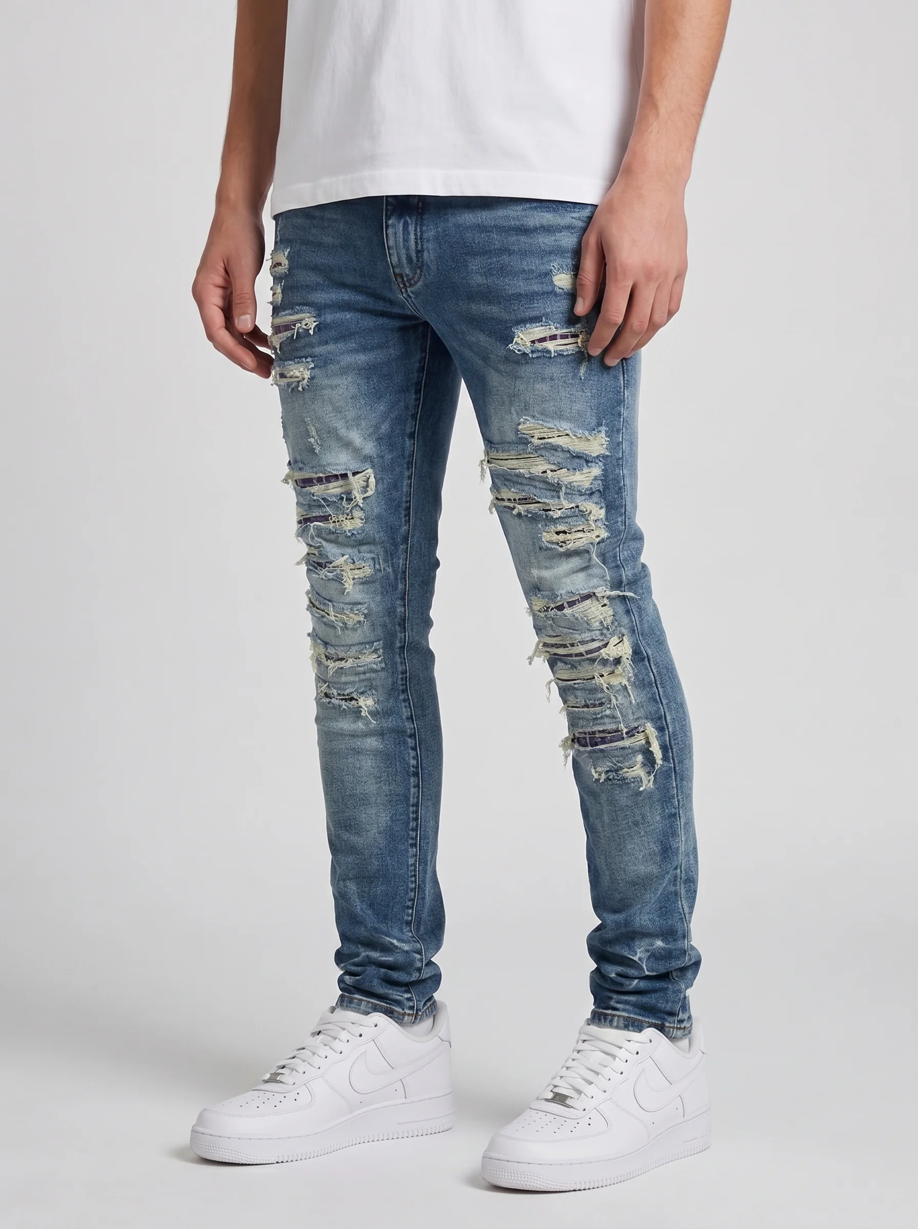 Belvedere Mid Blue Skinny Jeans - Image 2