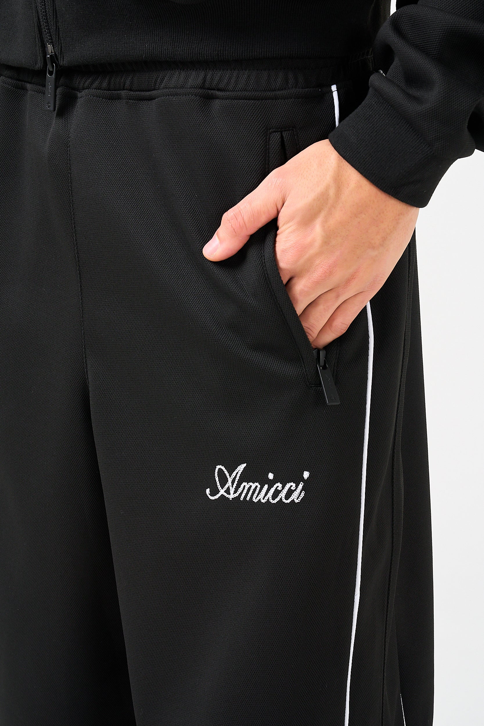 Bleecker Black Zip Through Bottoms - Image 4