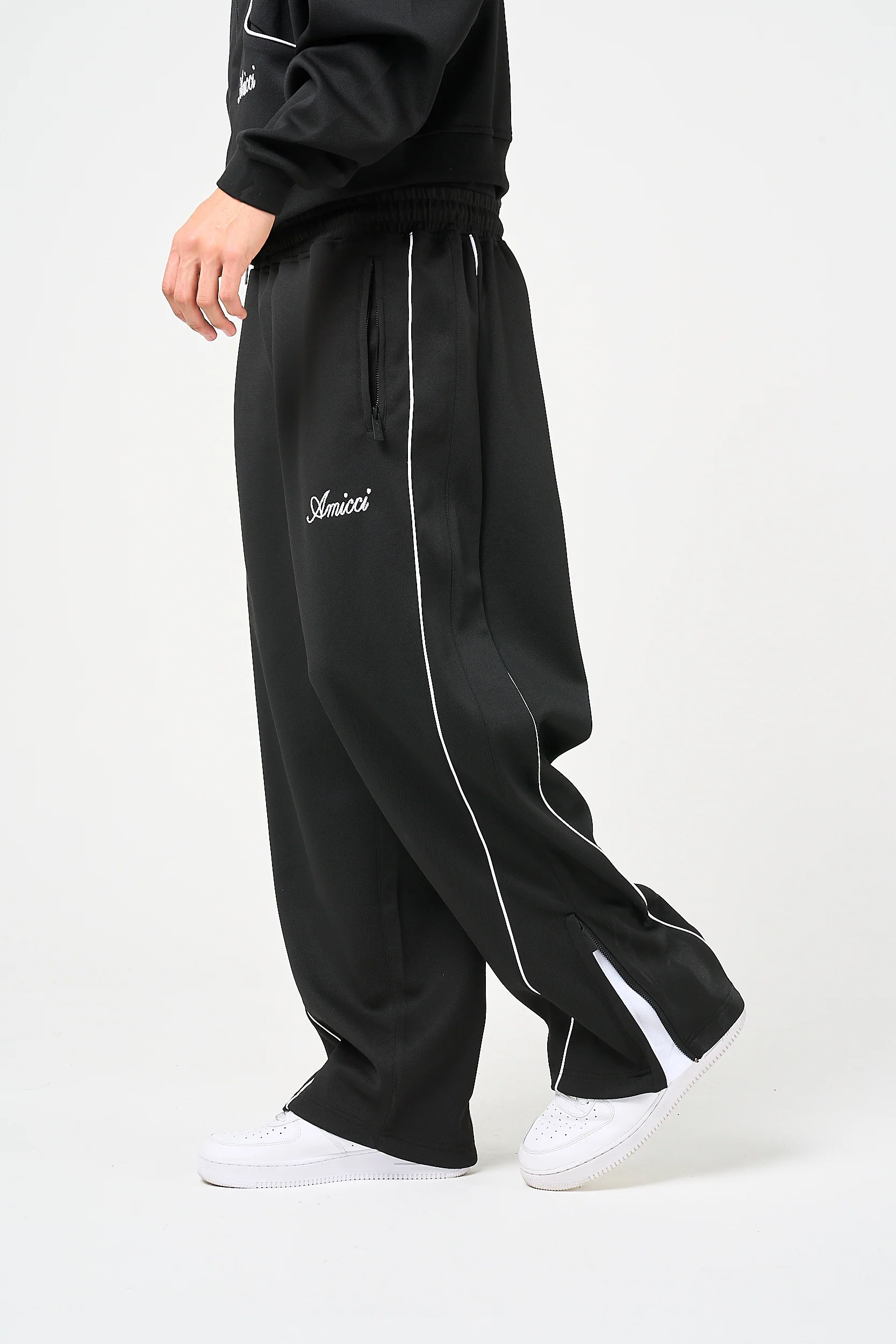 Bleecker Black Zip Through Bottoms - Image 5