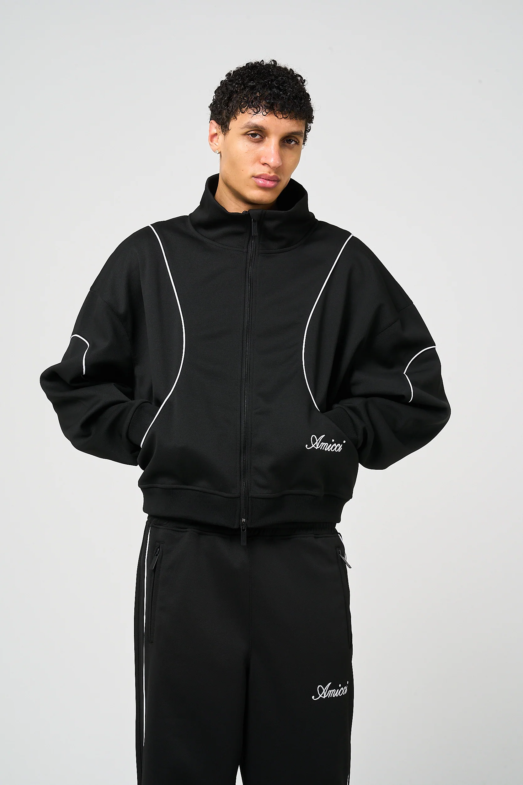Bleecker Black Zip Through Top - Image 2