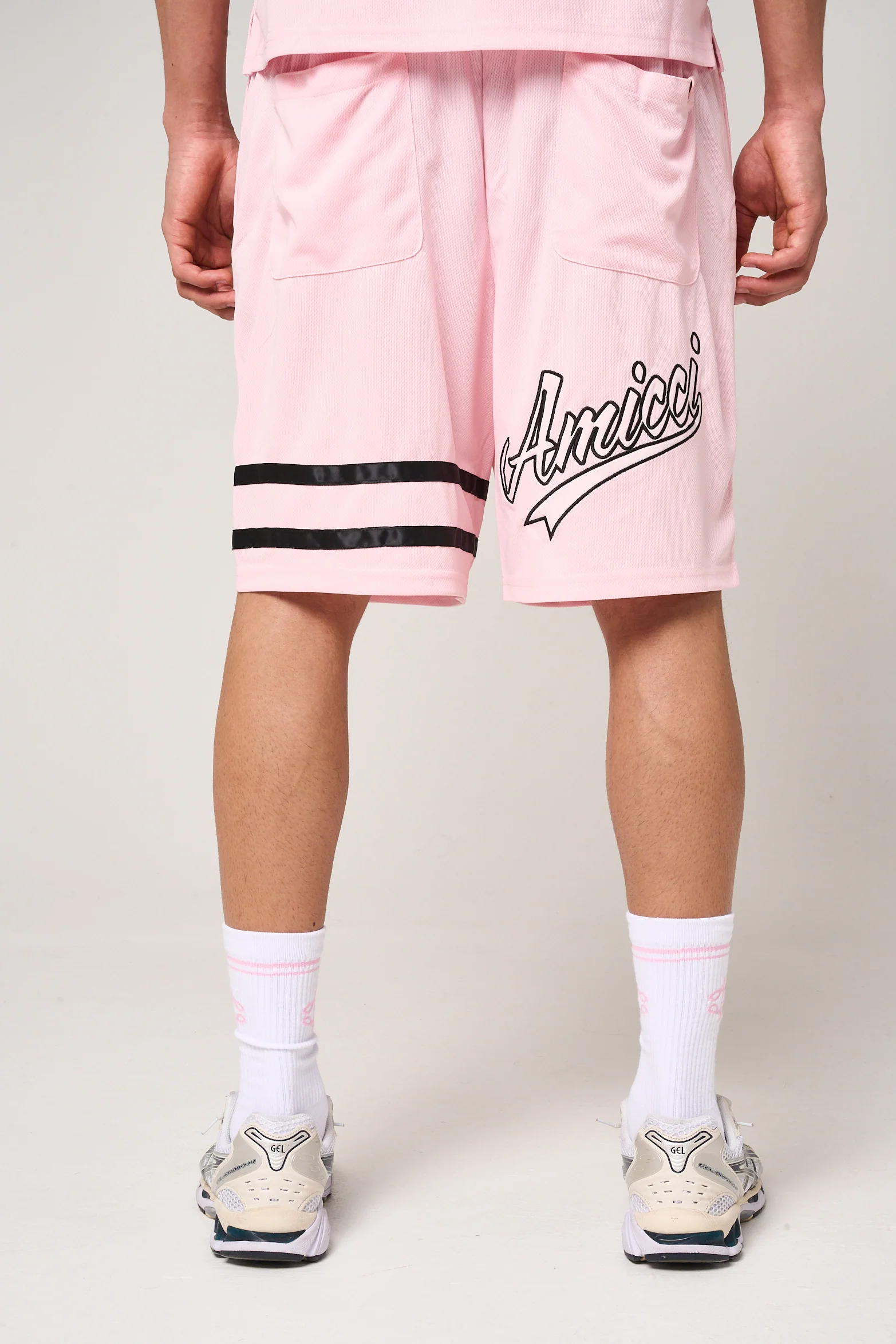 Bulevar Mesh Shorts Pink - Image 6