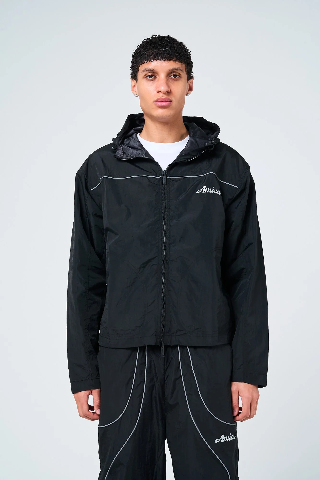 Carson Black Windbreaker - Image 2