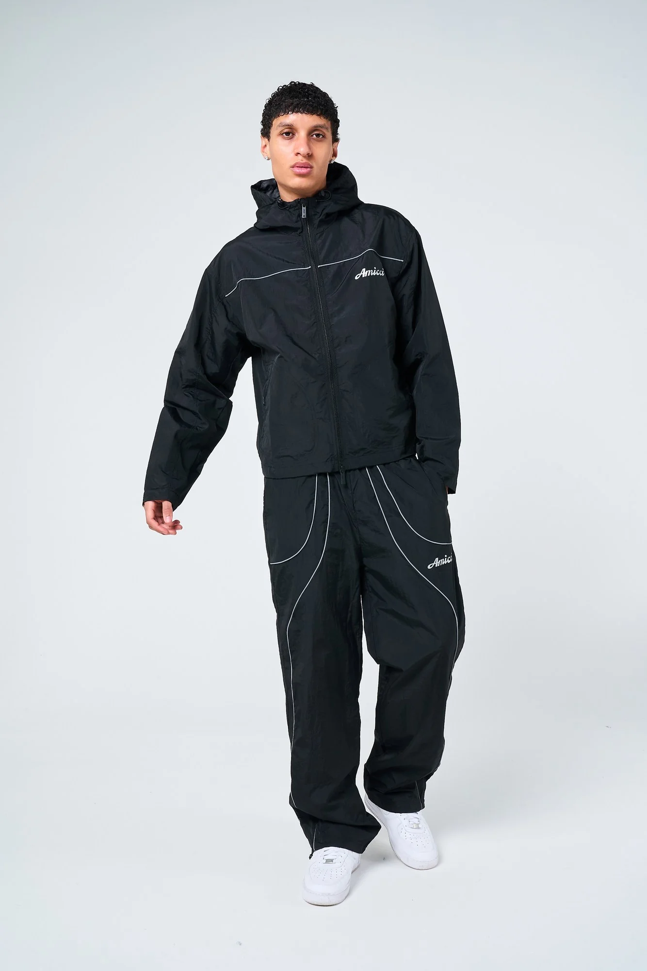 Carson Black Windbreaker - Image 5