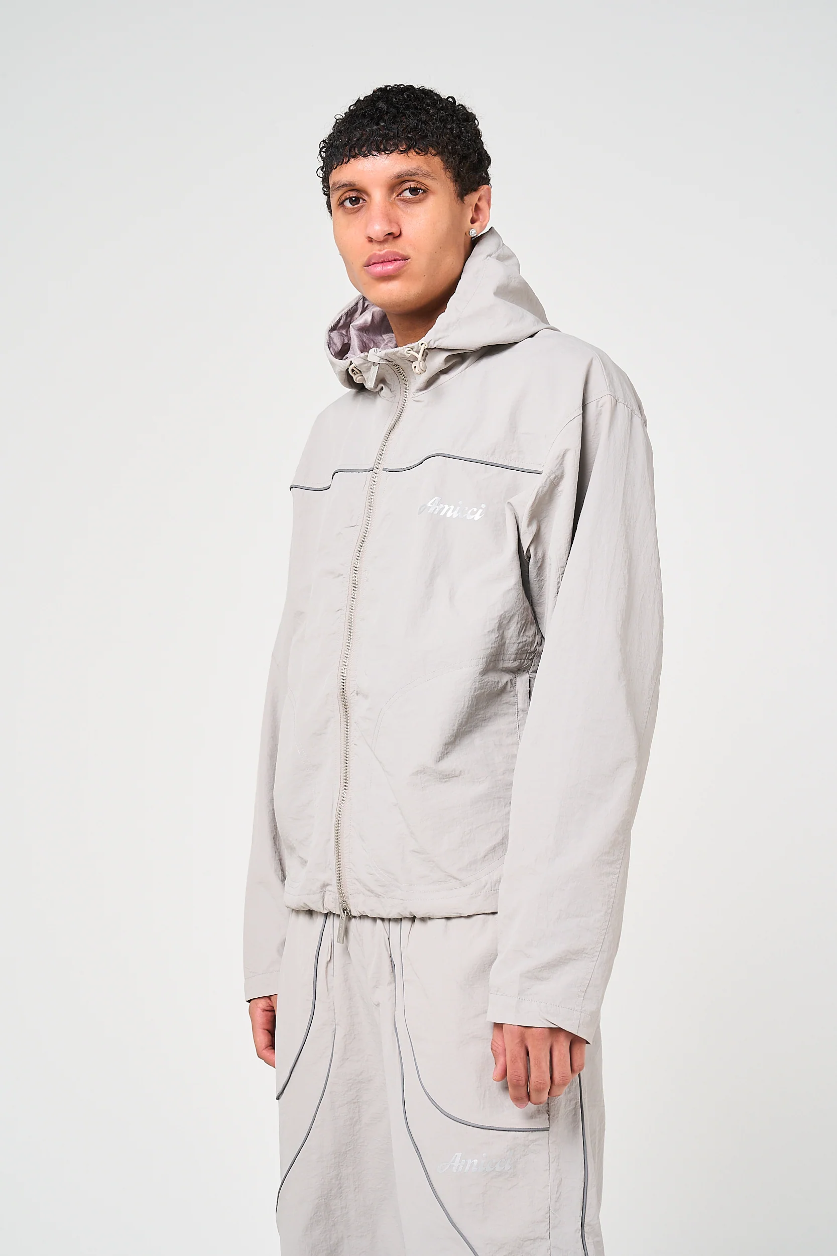 Carson Grey Windbreaker - Image 3