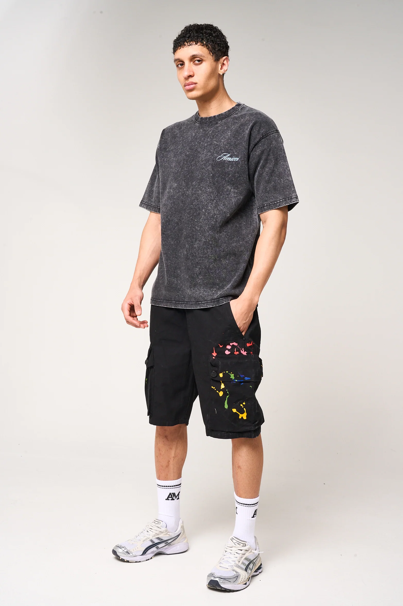 Colonel Cargo Shorts Black - Image 6