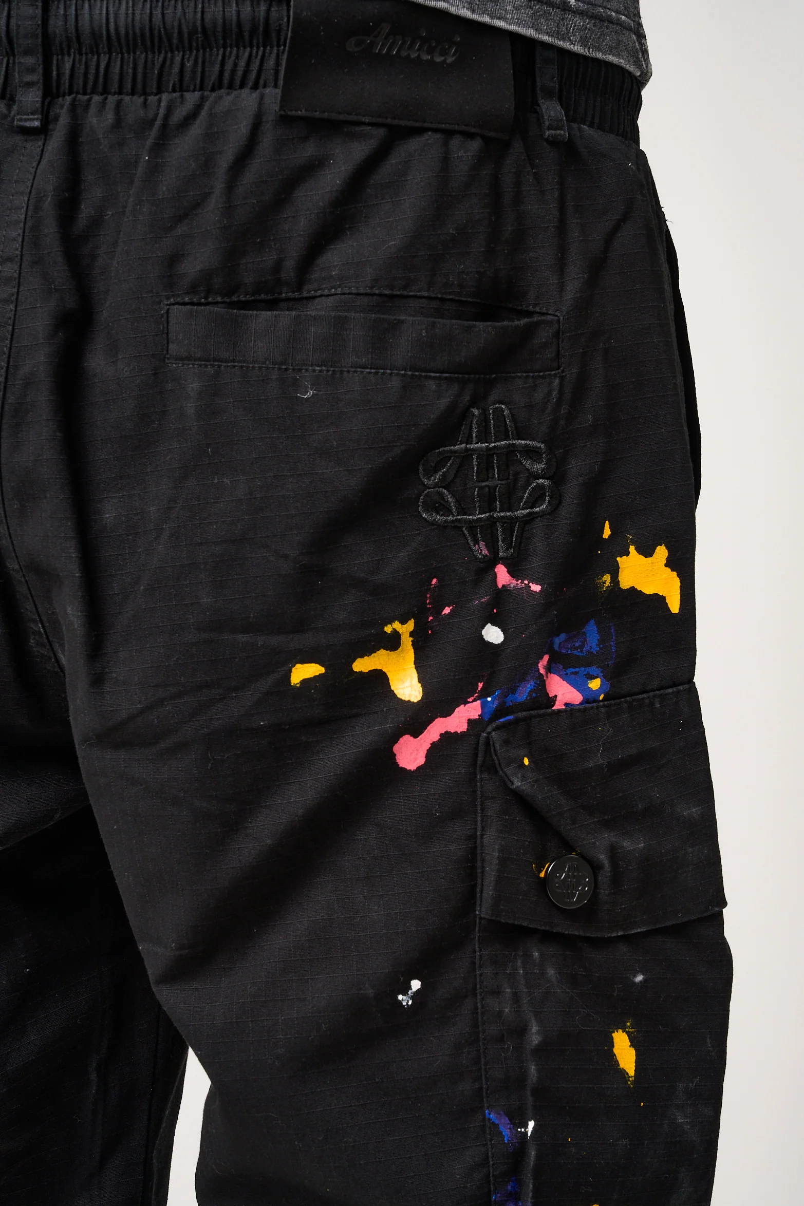 Colonel Cargo Shorts Black - Image 8