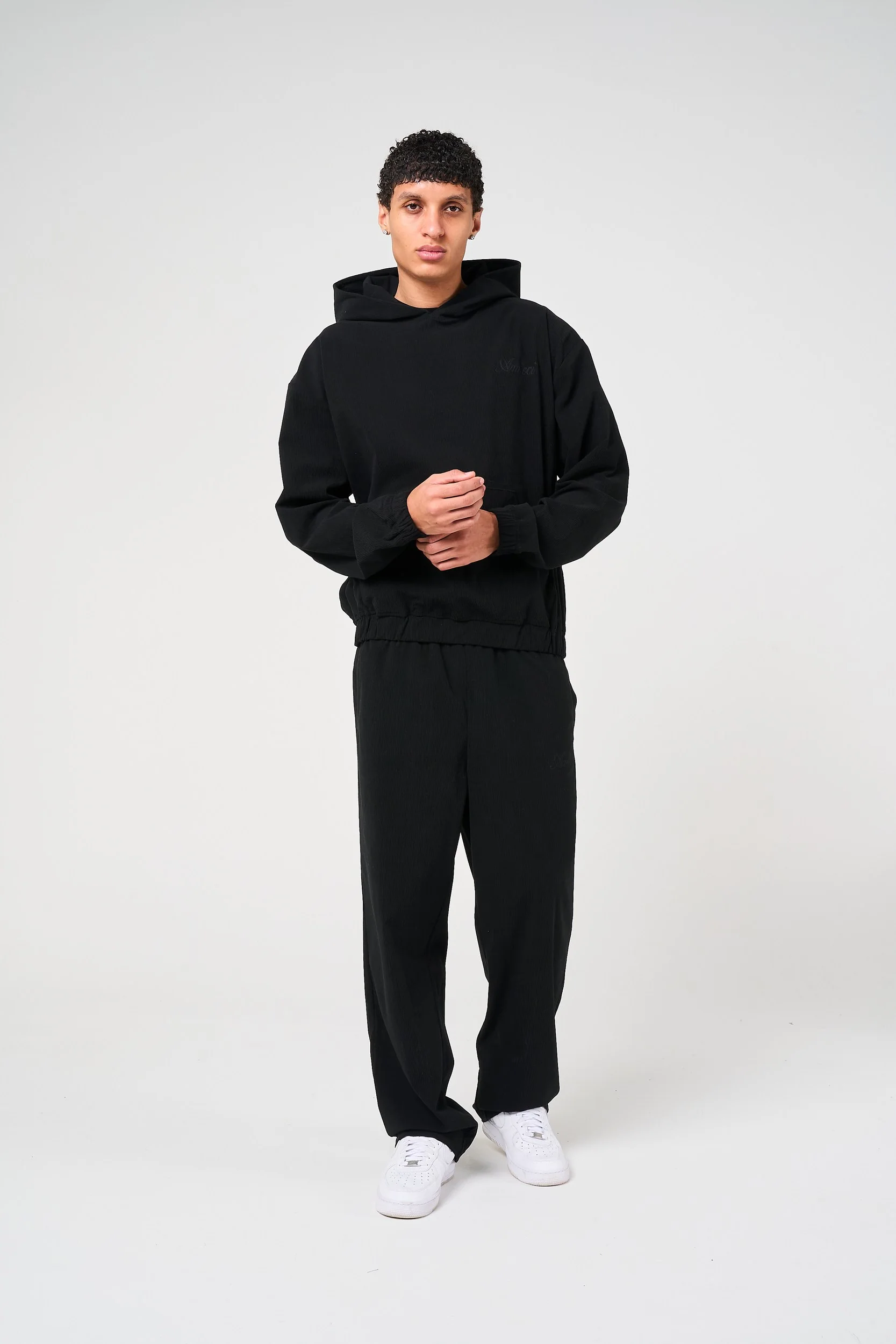 Cylinder Black Needlecord Jogger - Image 6