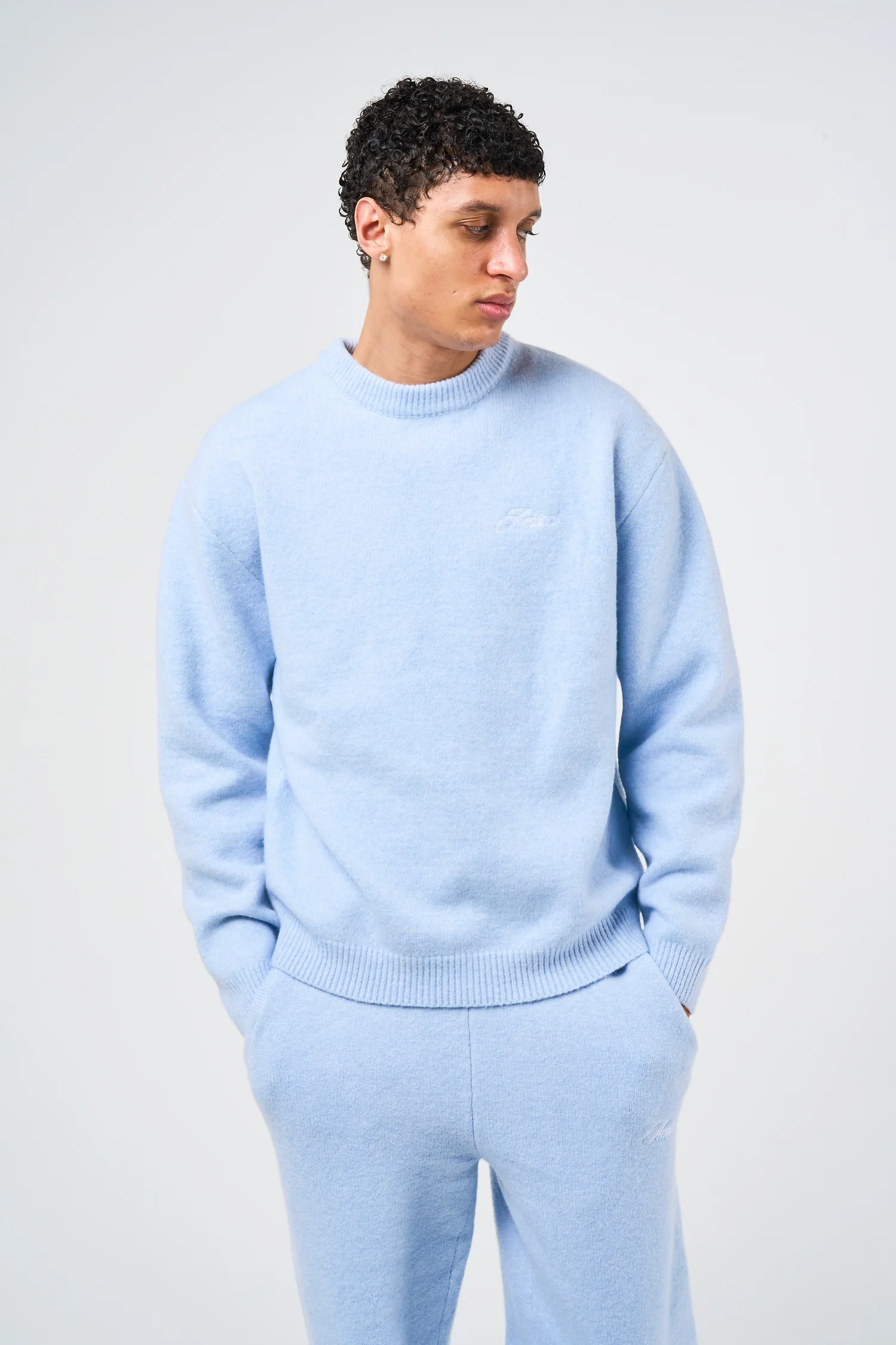 Dexter Blue Knitted Sweatshirt - Image 4