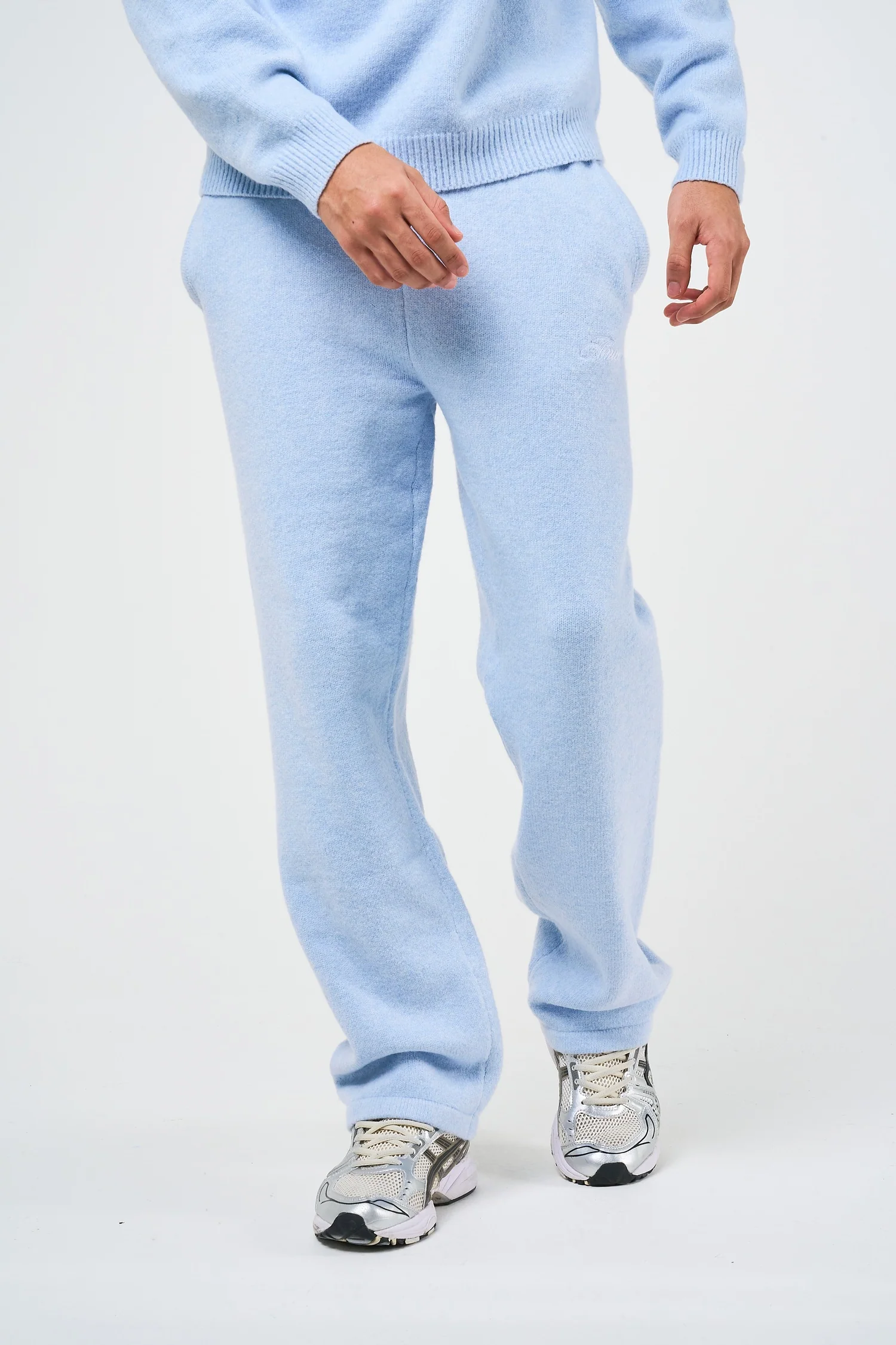 Dexter Blue Knitted Joggers - Image 4