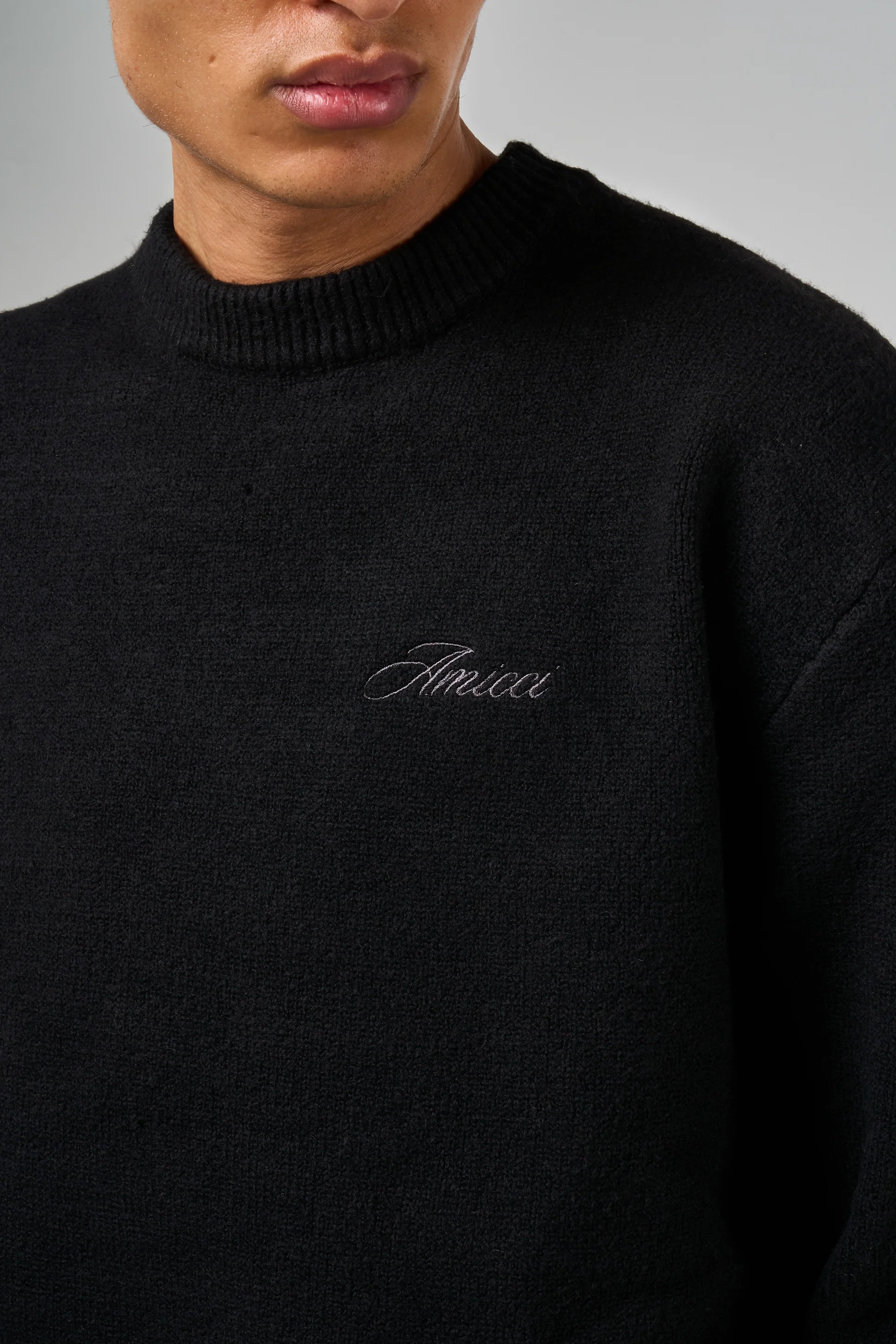 Dexter Black Knitted Sweatshirt - Image 3