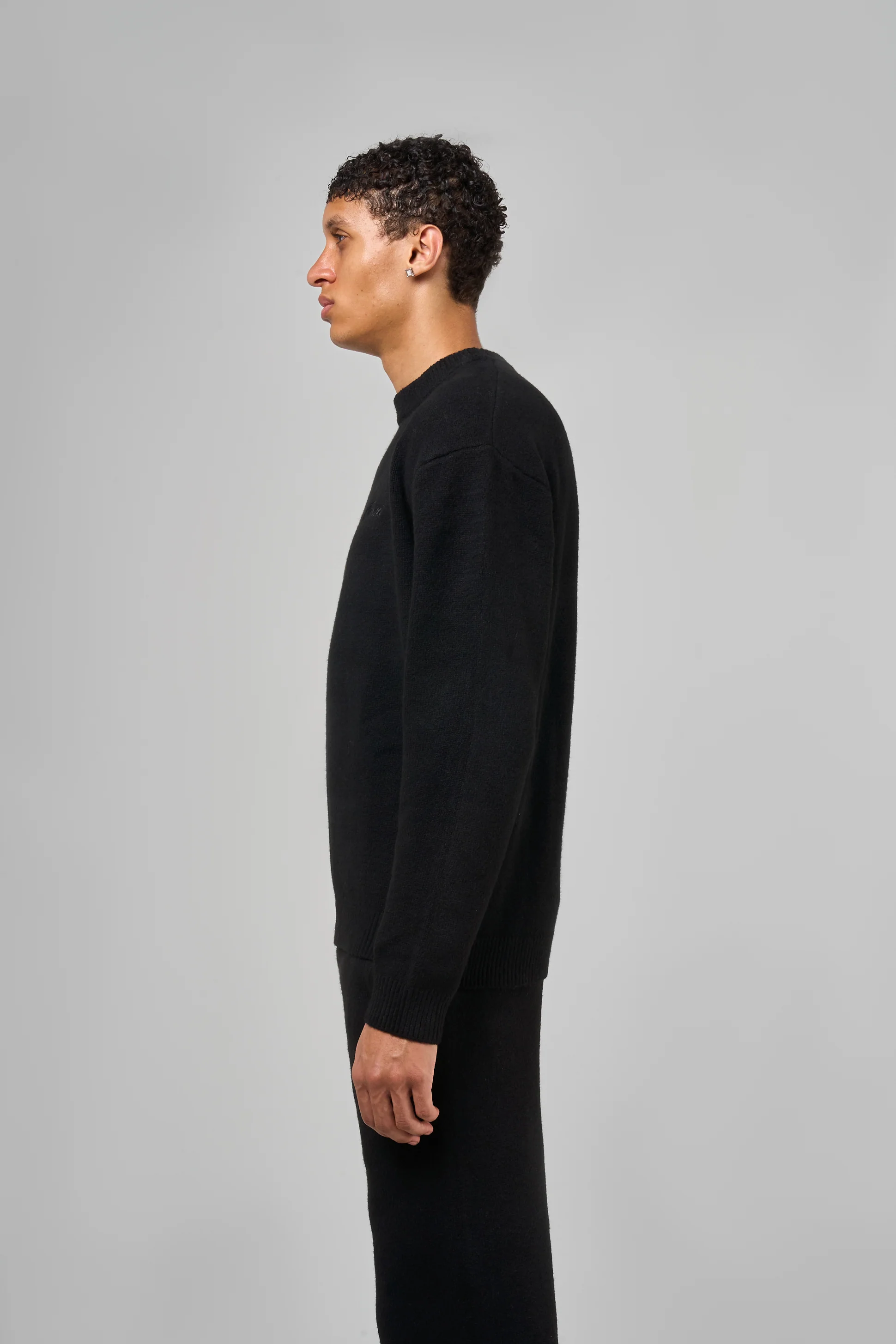 Dexter Black Knitted Sweatshirt - Image 6