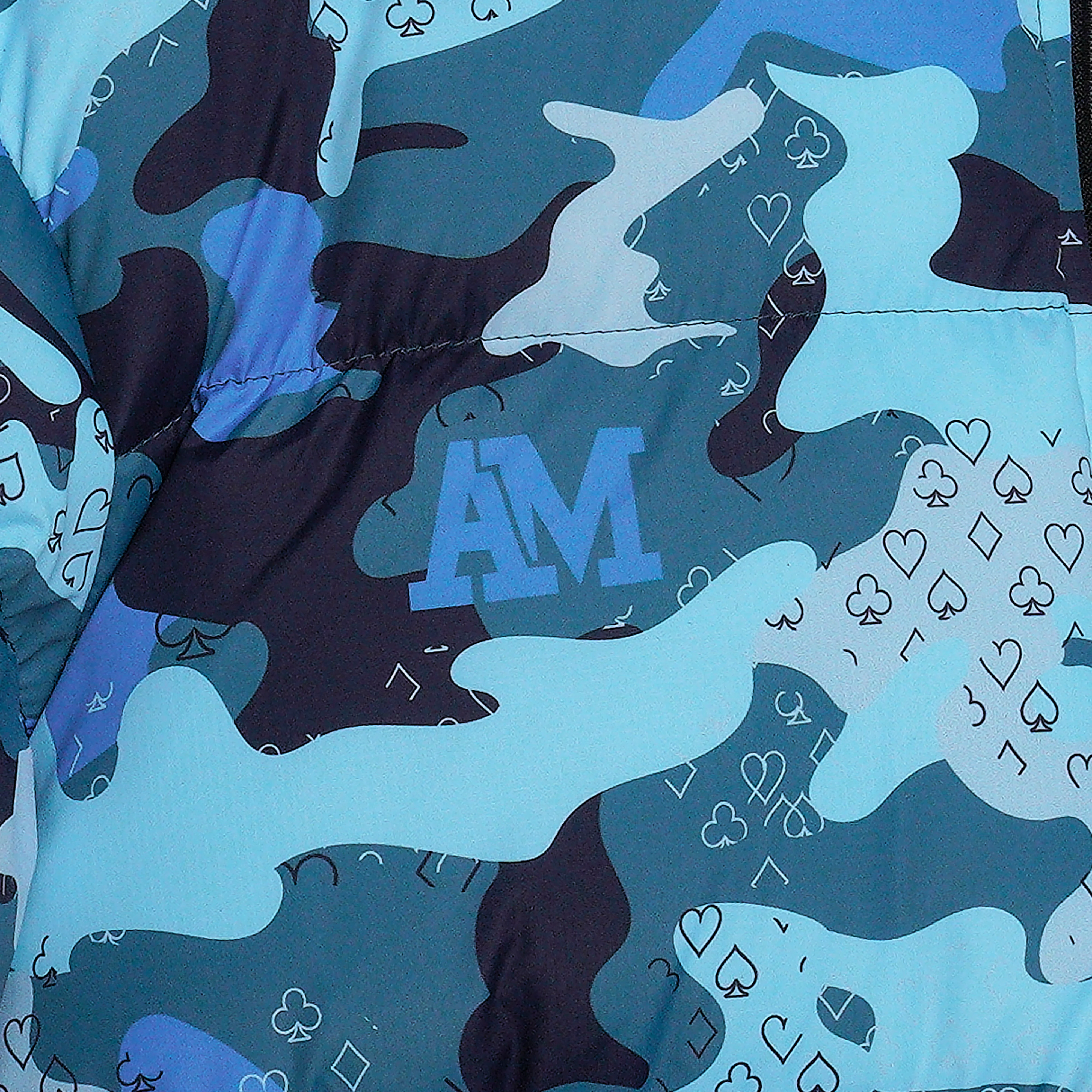 Donte Blue Camo Puffer Jacket - Image 10