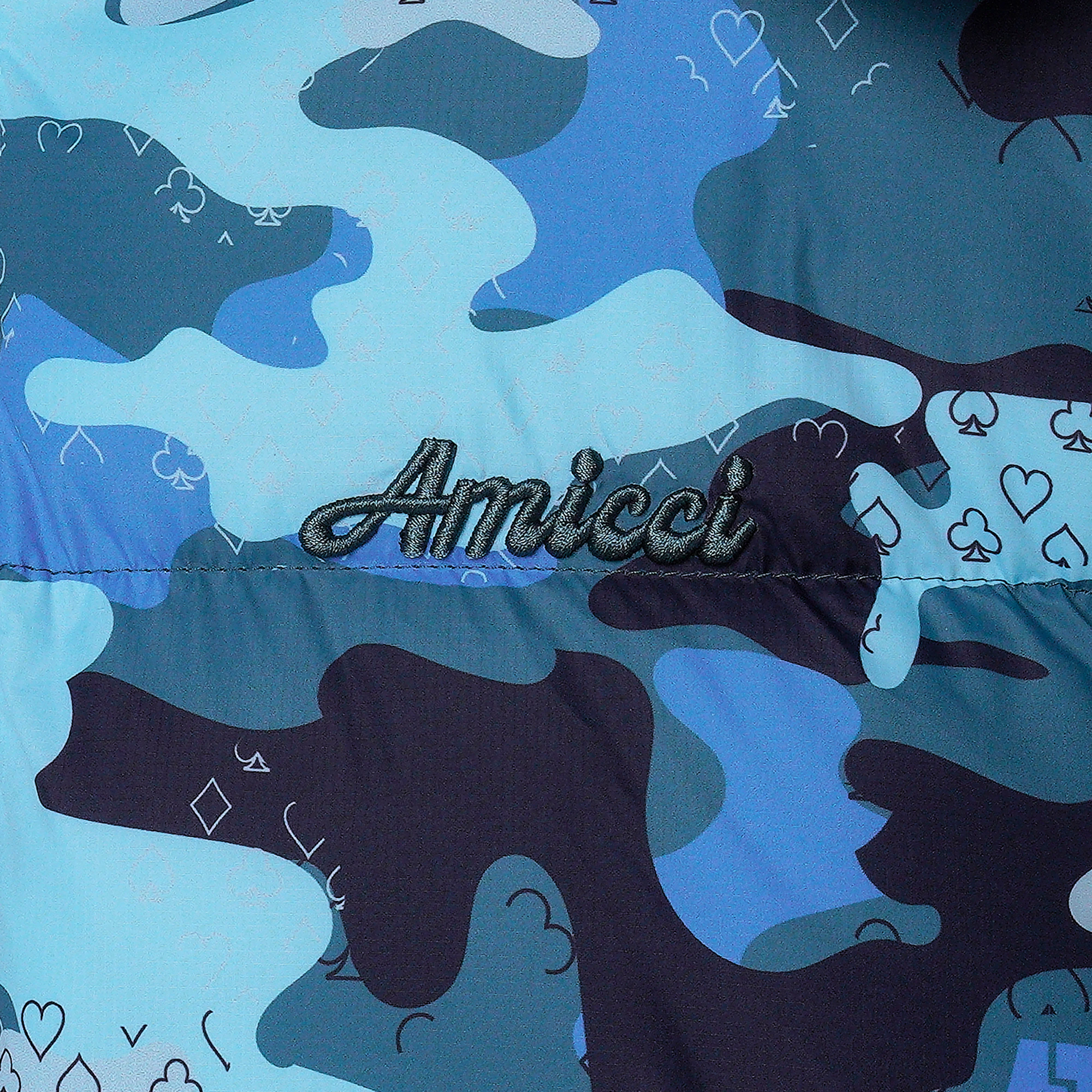 Donte Blue Camo Puffer Jacket - Image 11
