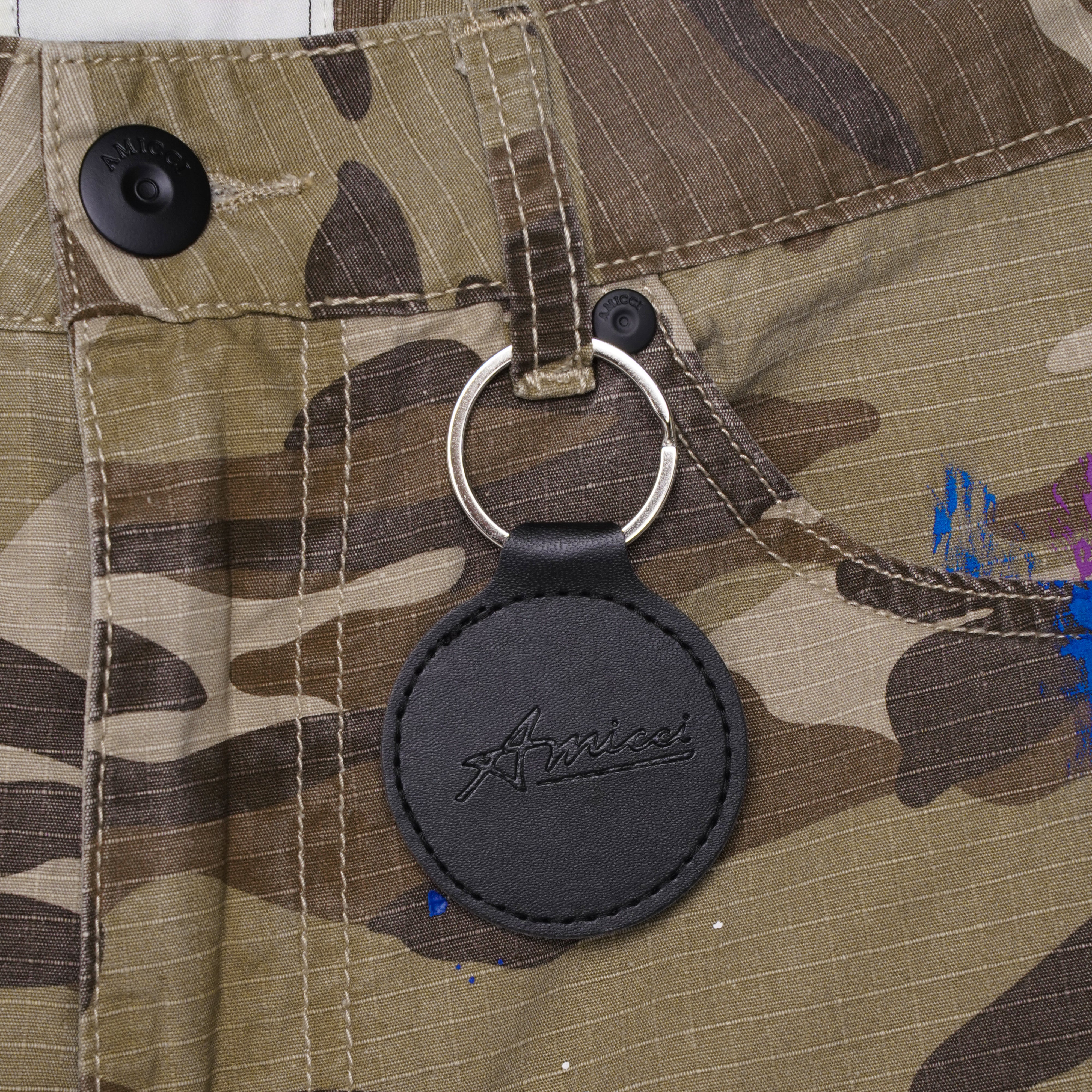Flavio Beige Camo Shorts - Image 7