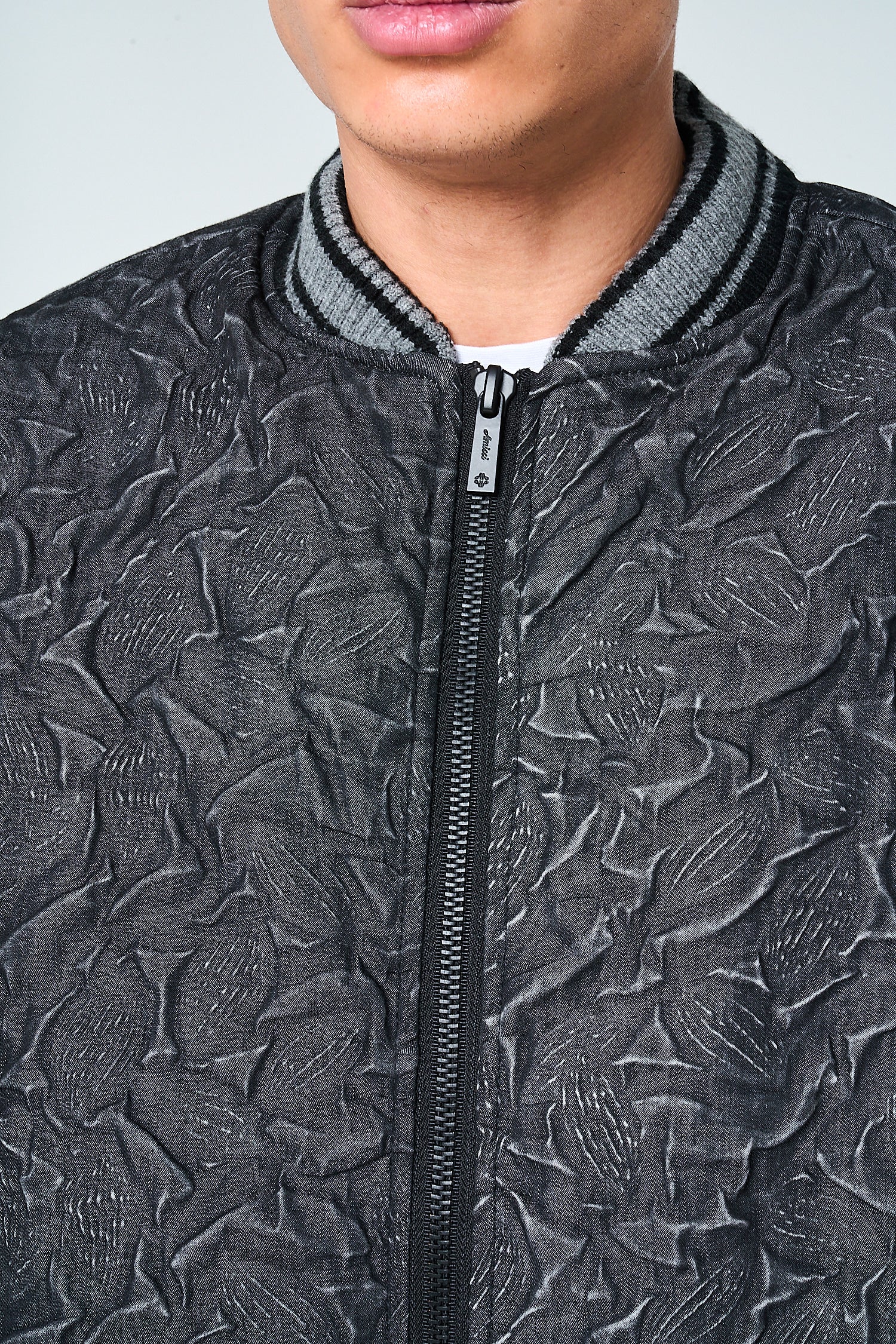 Fonsie Textured Bomber Jacket - Image 6
