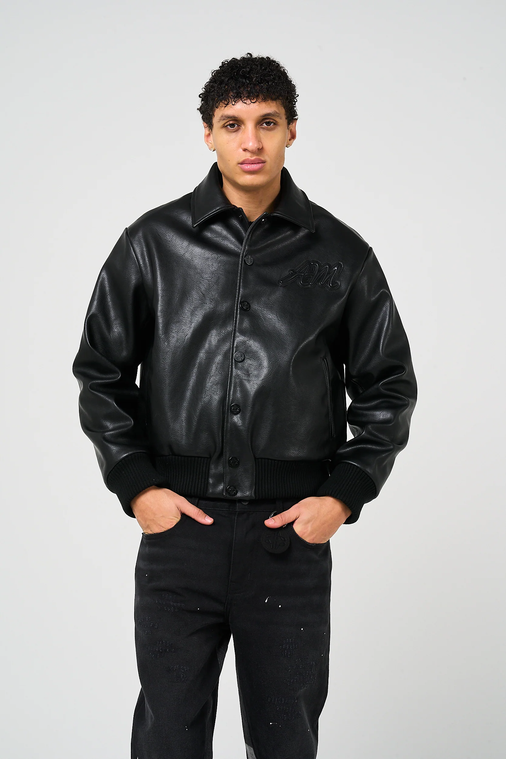 Fulton Leather Varsity Jacket - Image 2