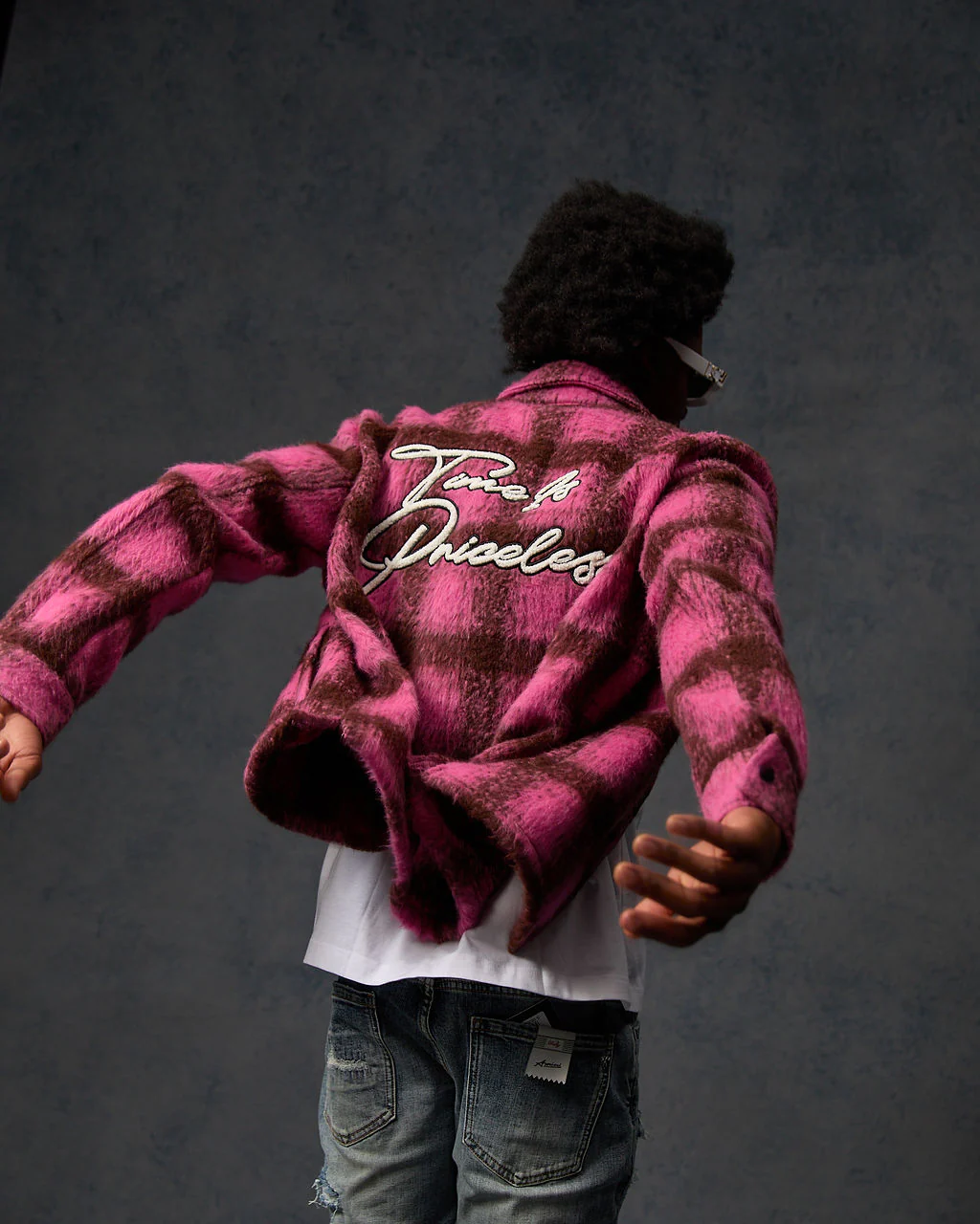 Gennaro Mohair Pink Shirt - Image 6