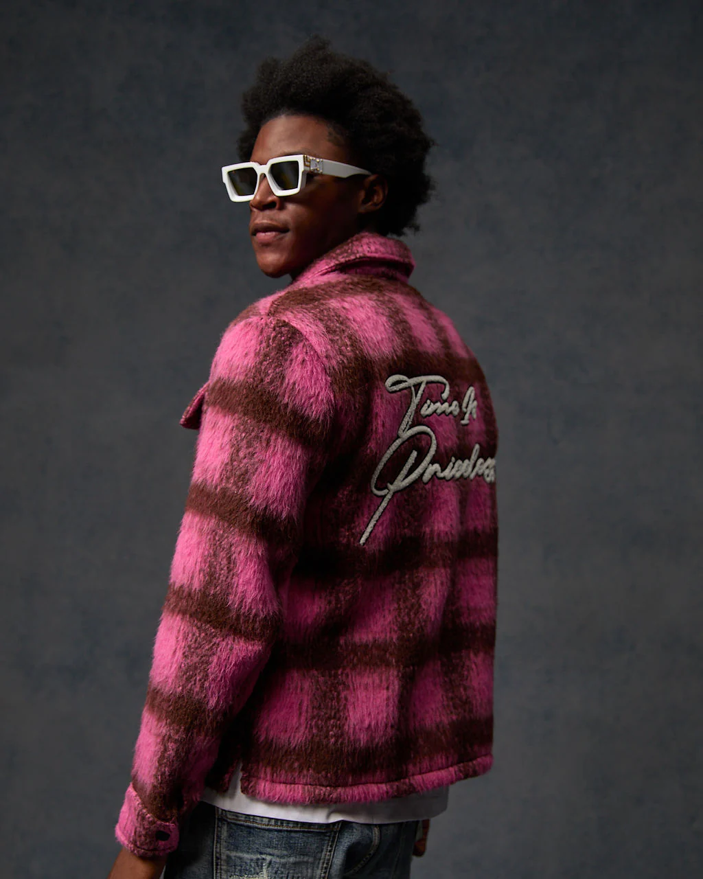 Gennaro Mohair Pink Shirt - Image 7