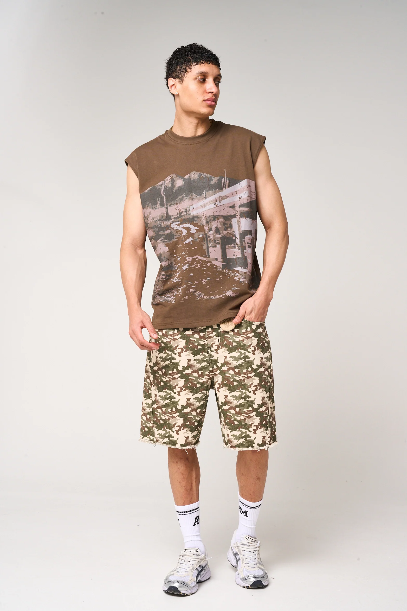 Guerrero Camo Denim Shorts - Image 5