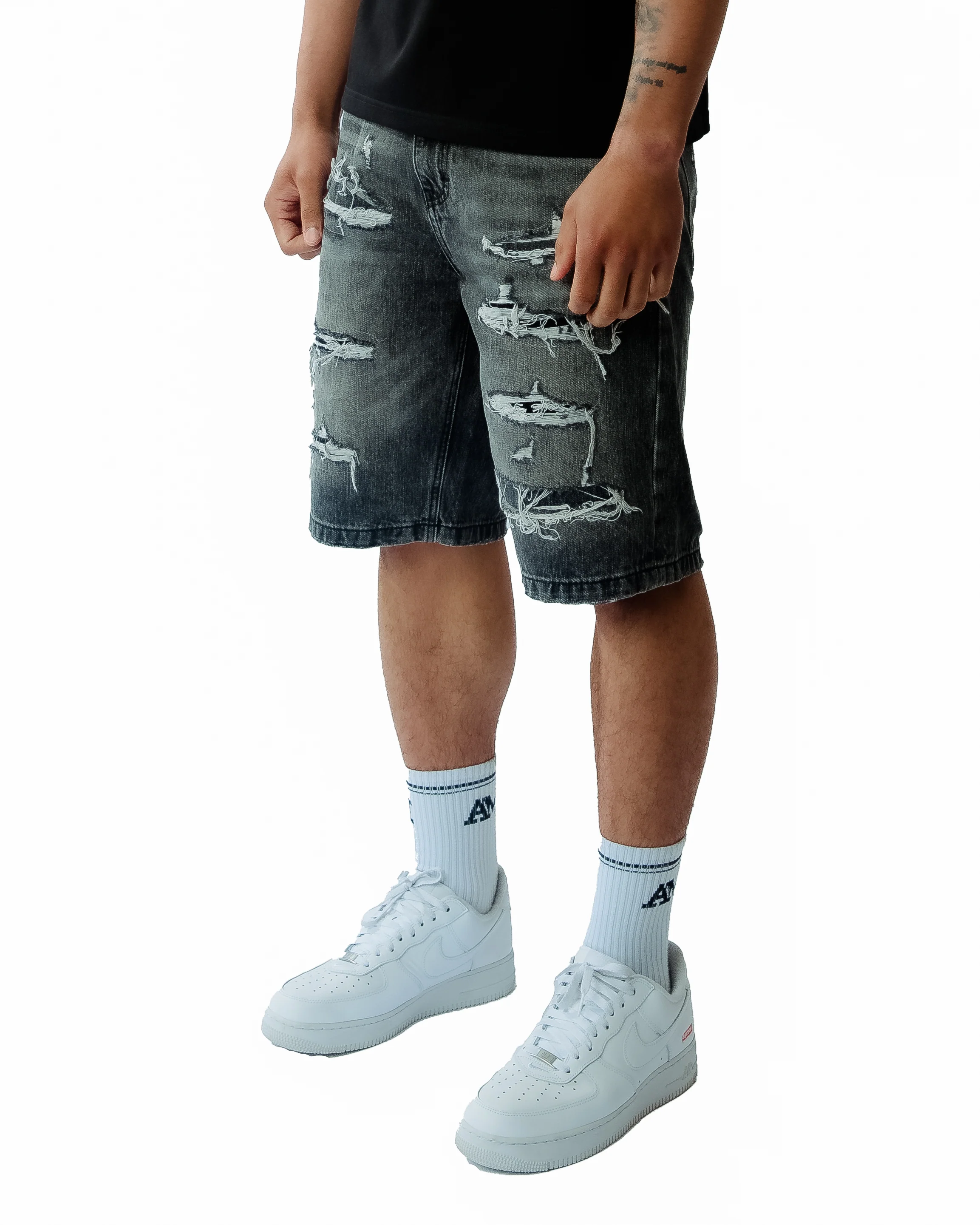 Imola Mid Grey Shorts - Image 3