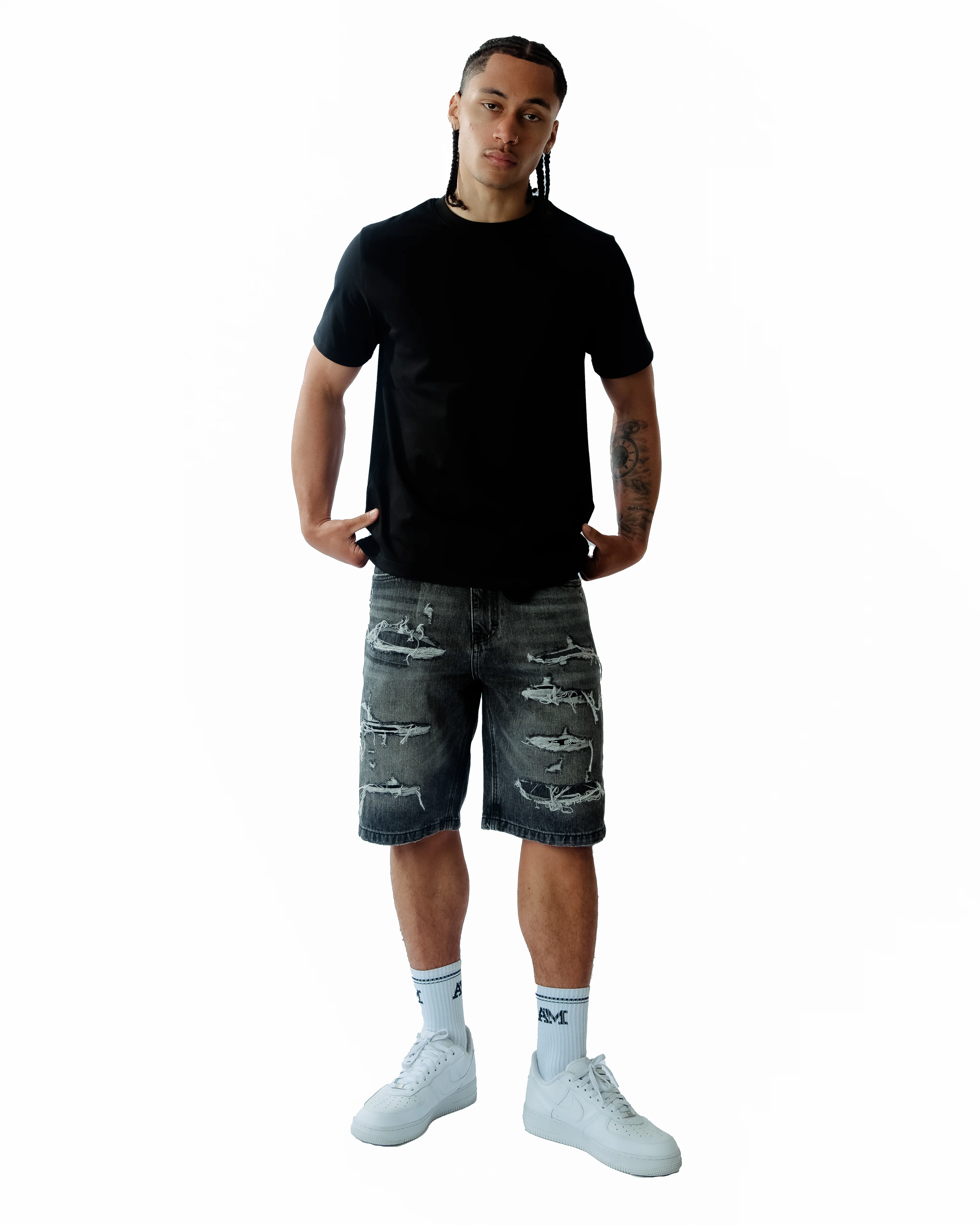 Imola Mid Grey Shorts - Image 4