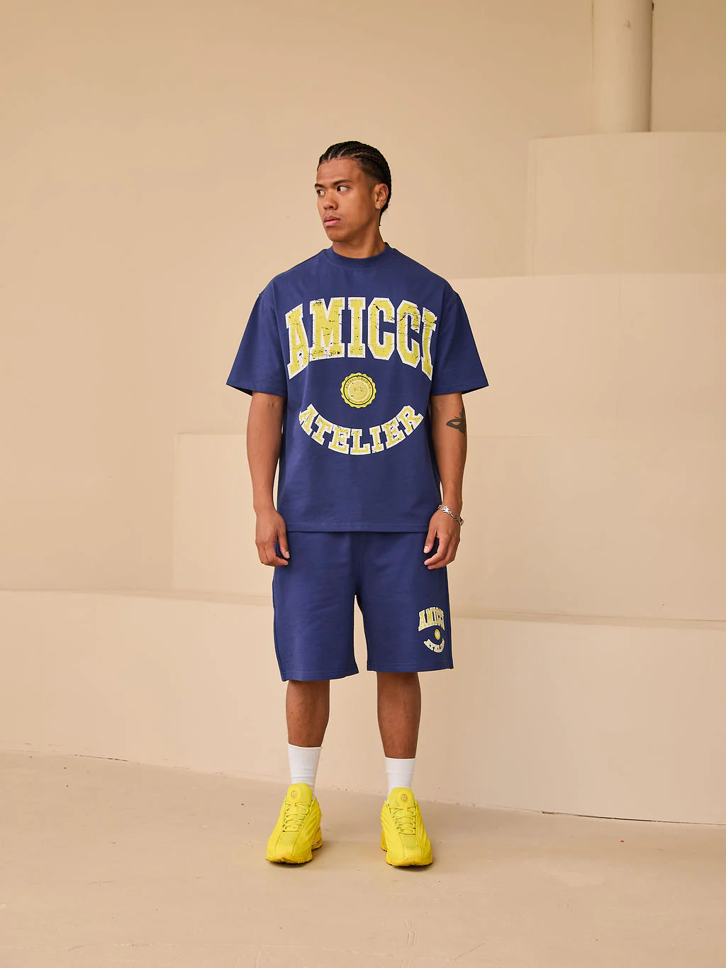 Institute Shorts Navy - Image 3