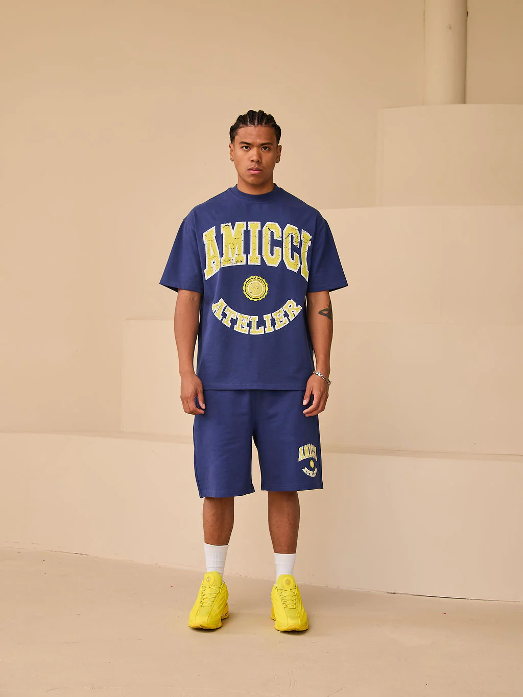 Institute Shorts Navy - Image 4