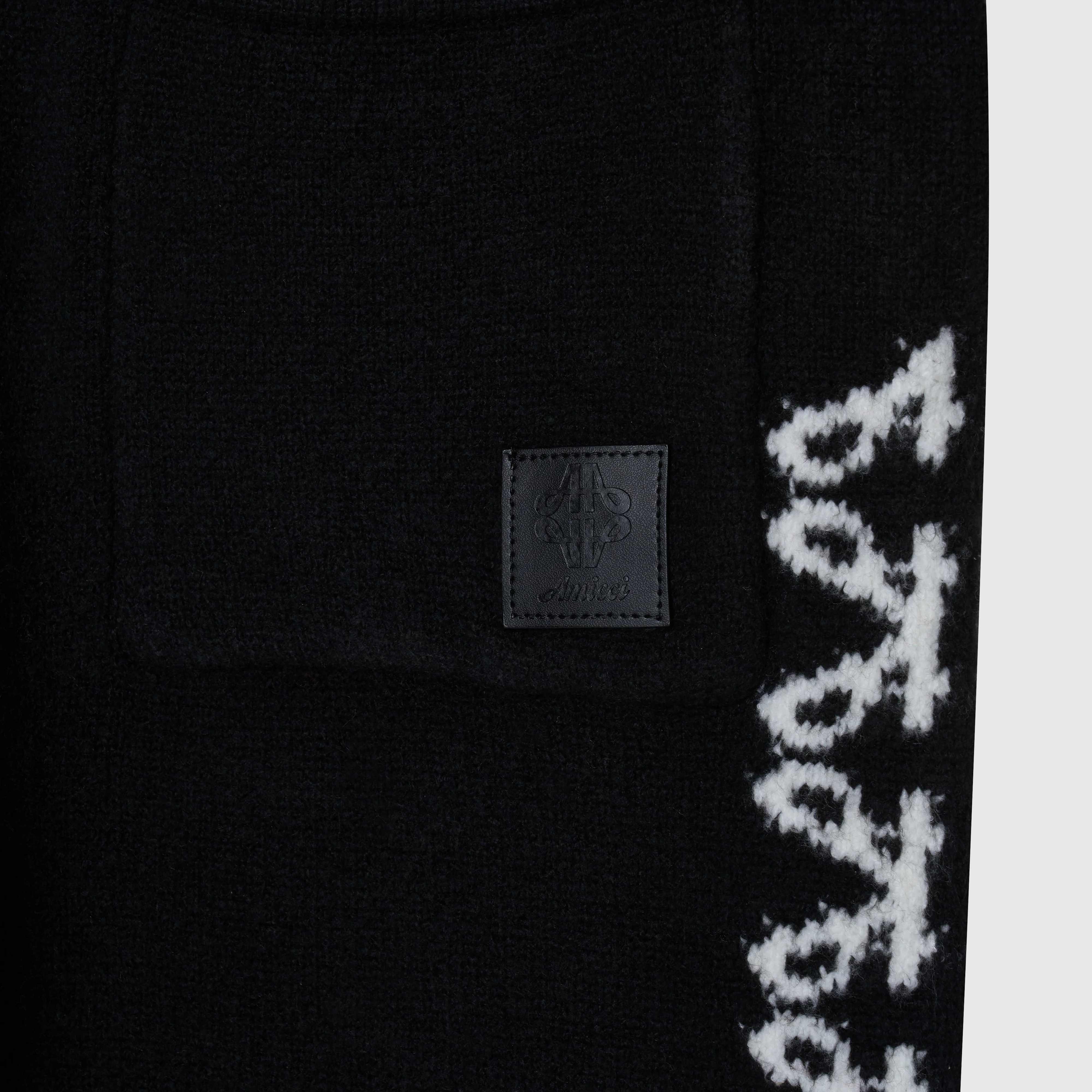 Merino Knitwear Black Jogger - Image 7