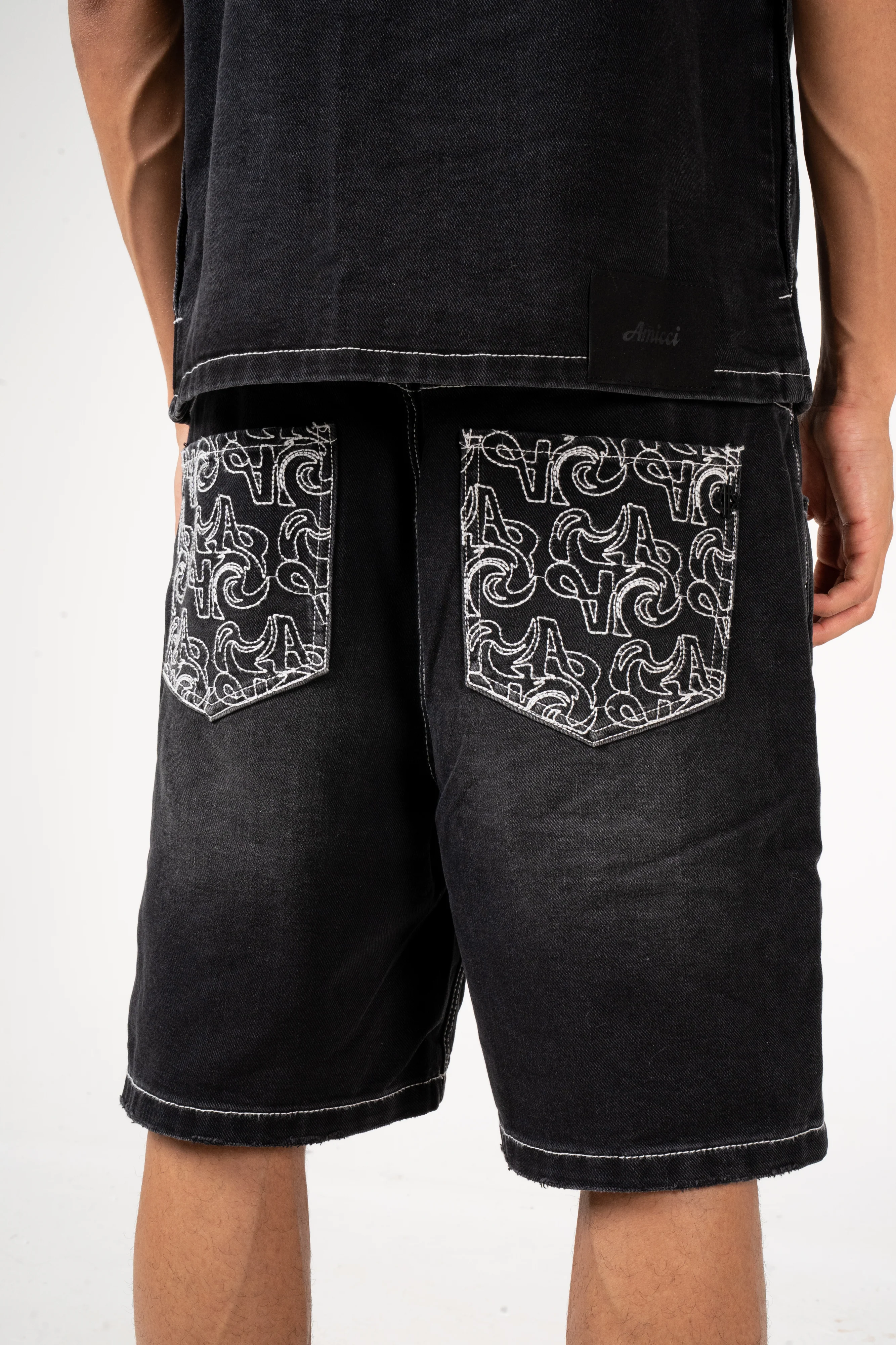 Keshi Denim Shorts Black - Image 7