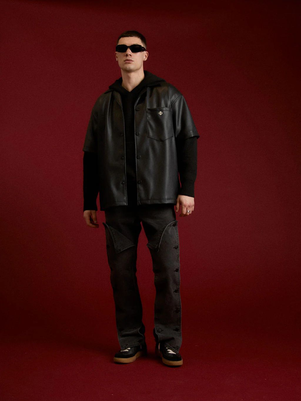 Knox Black Washed Panelled Jean - Image 4