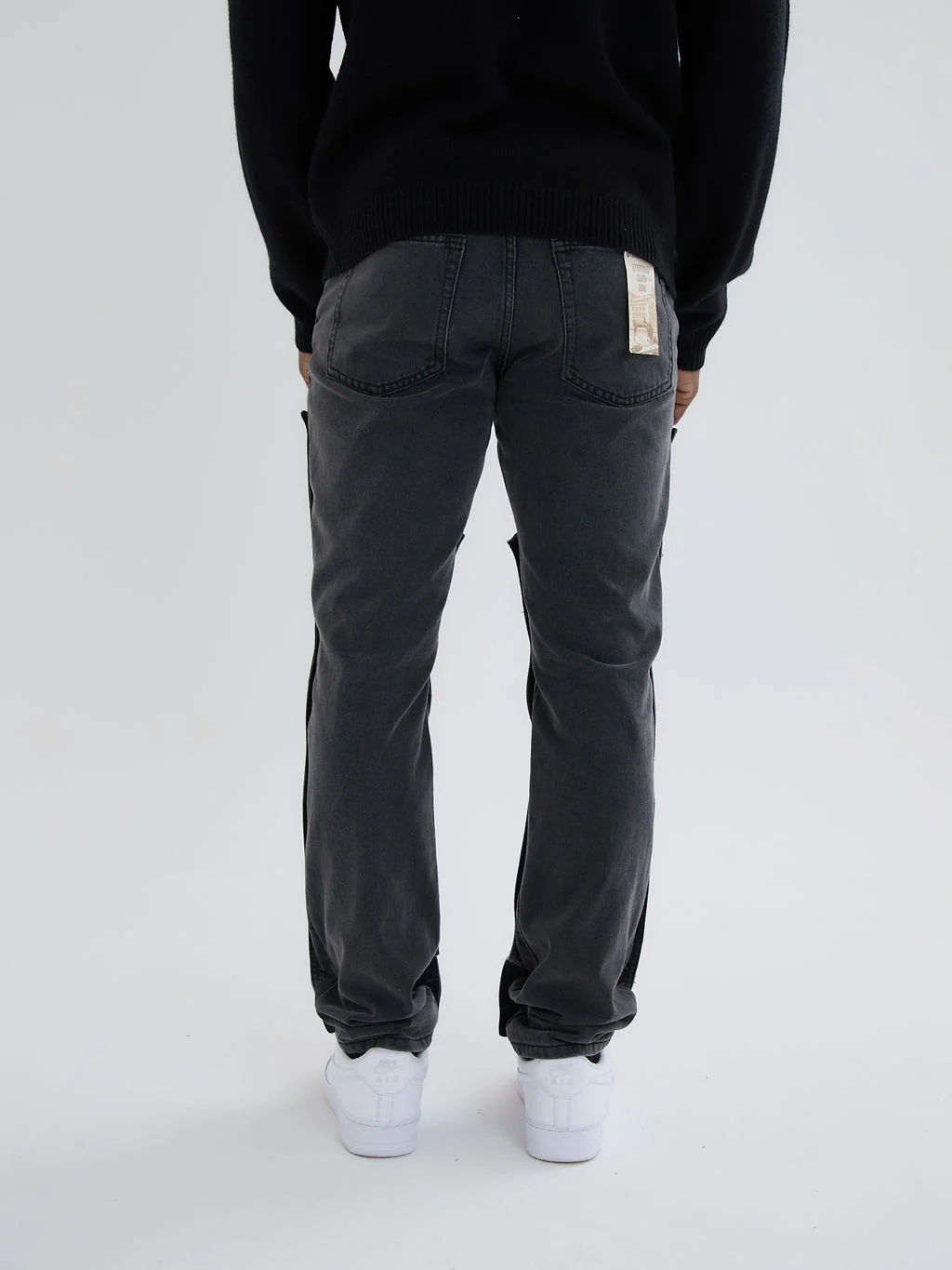 Knox Black Washed Panelled Jean - Image 8
