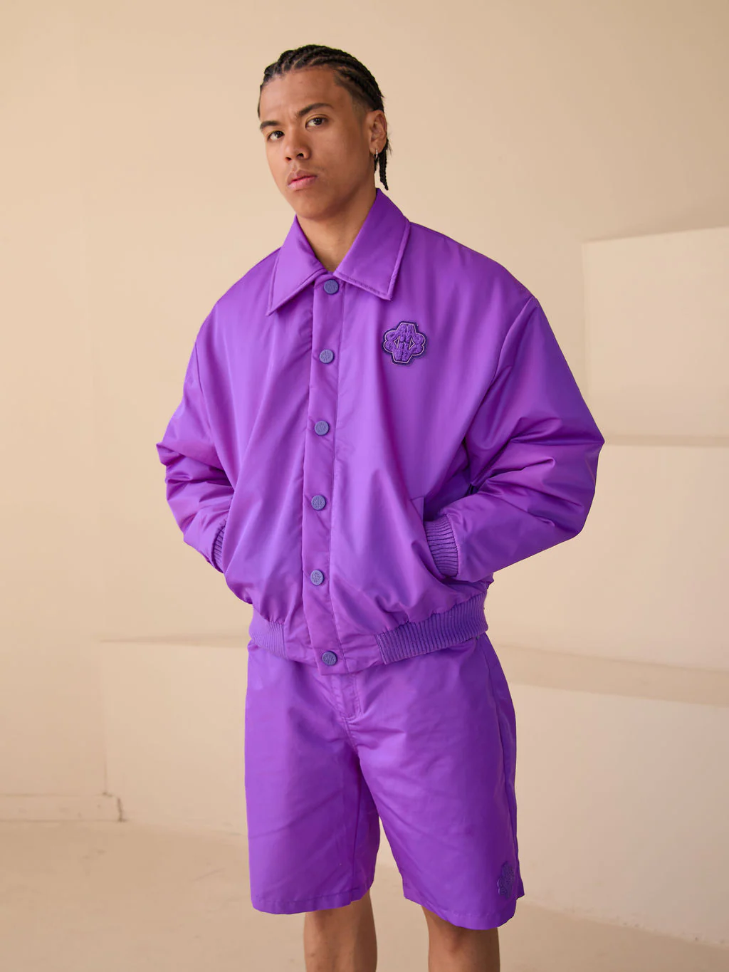 Laredo Bomber Jacket Purple - Image 3