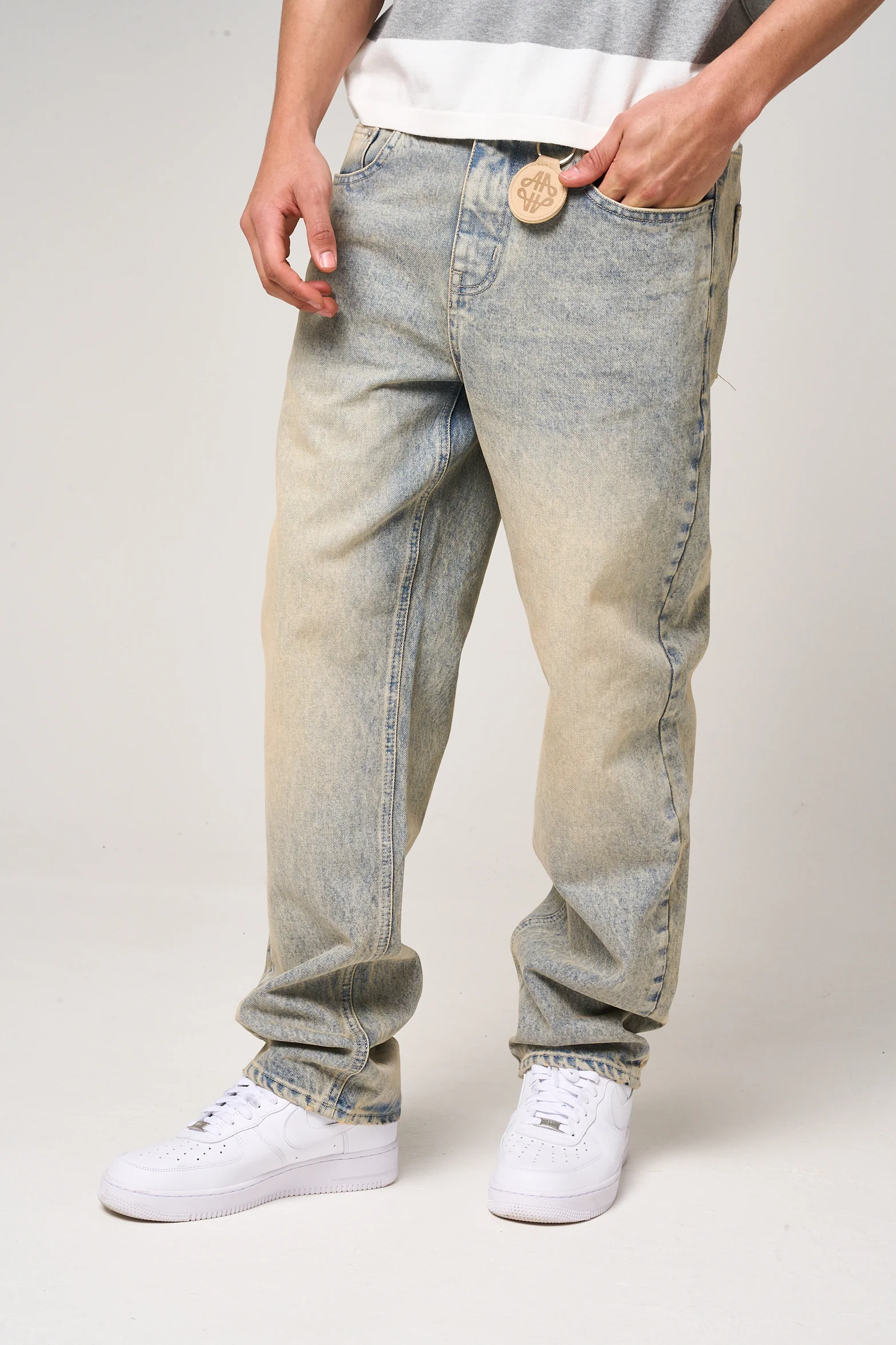 Lennox Tinted Blue Straight Jean - Image 3
