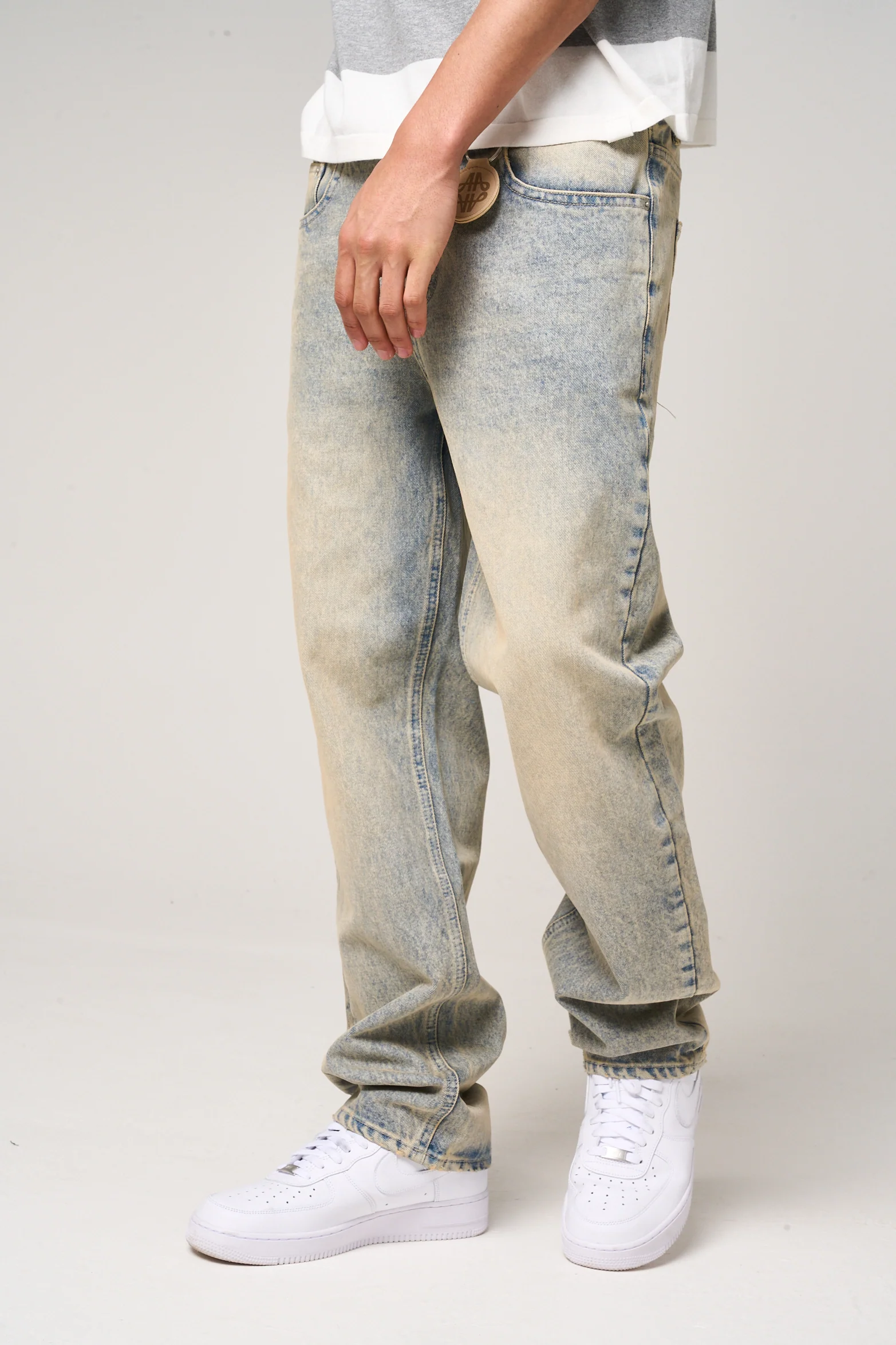 Lennox Tinted Blue Straight Jean - Image 4