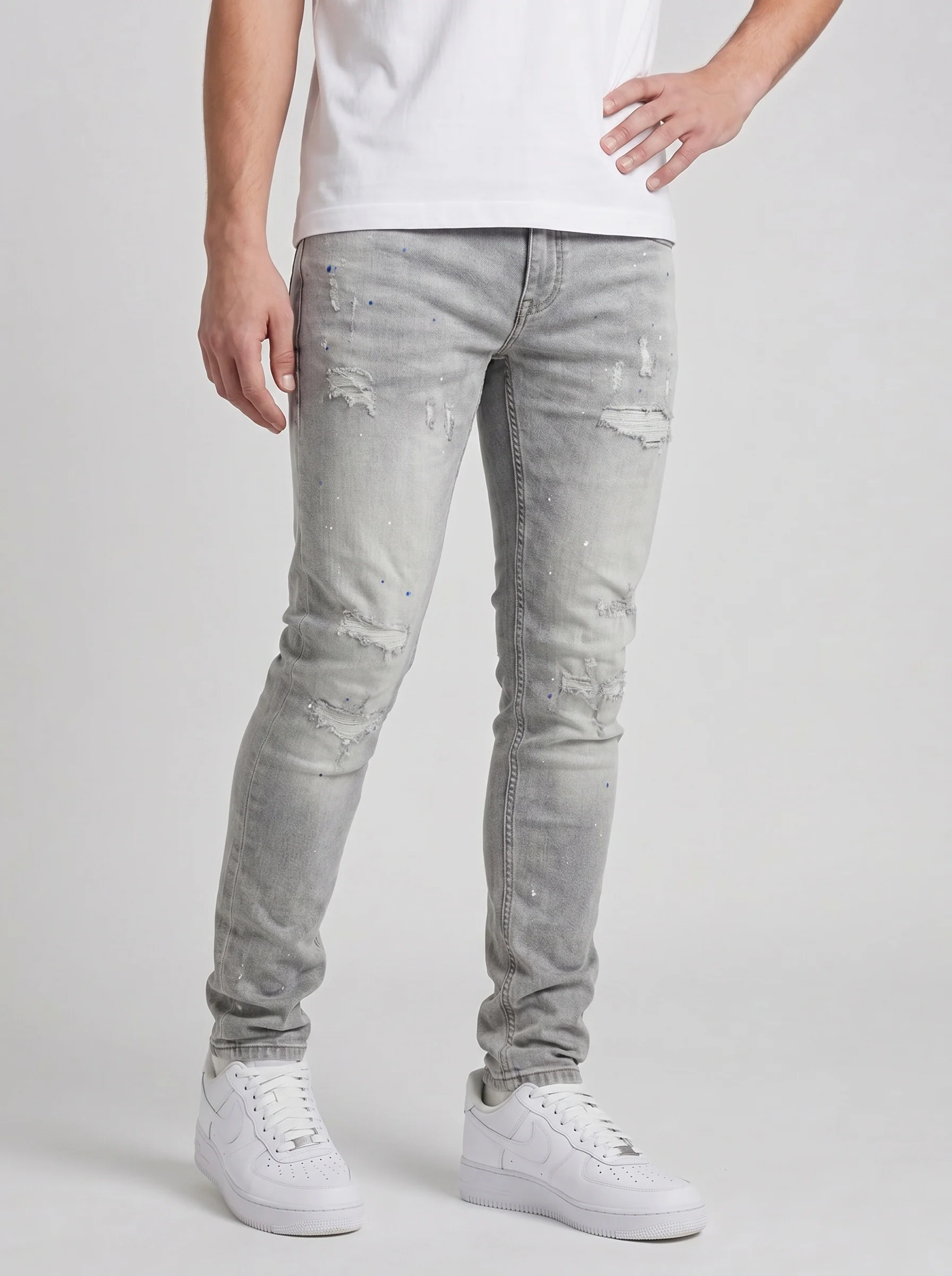 Lumber Grey Skinny Jean - Image 4