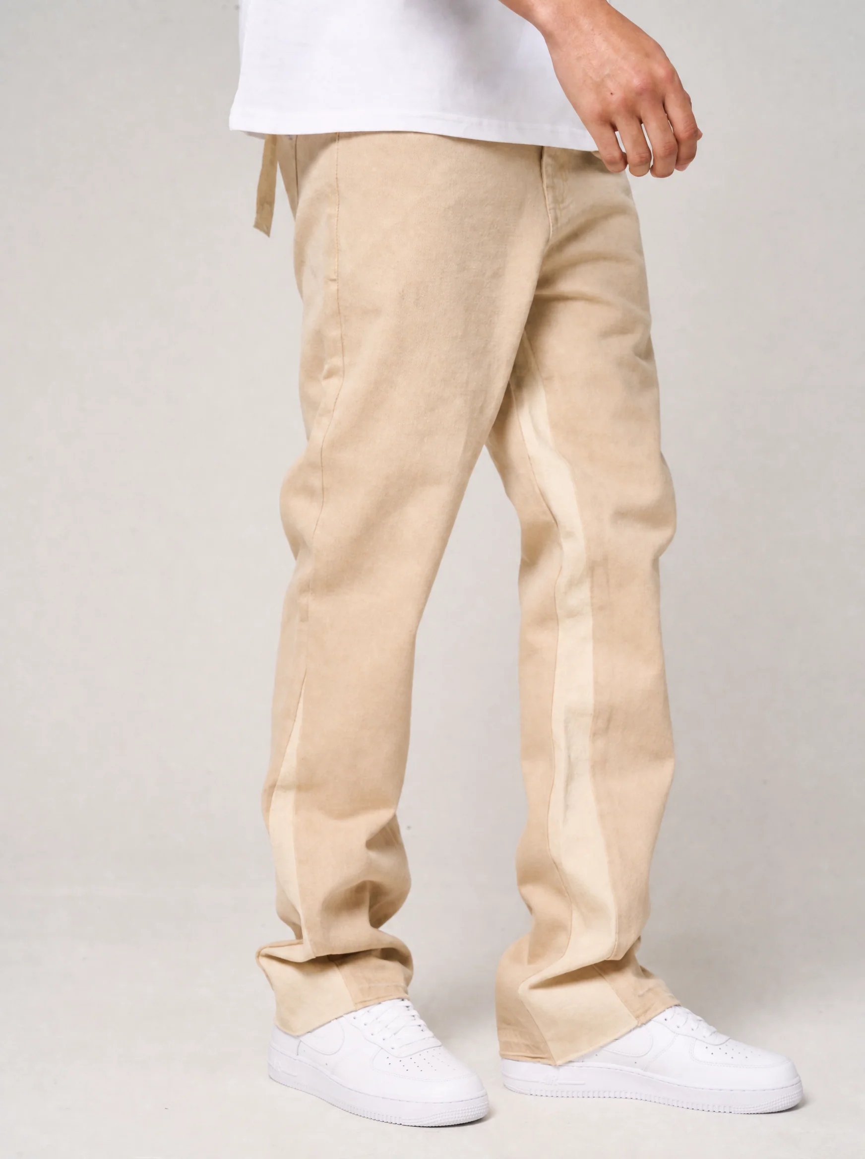 Maranello Beige Flare Jean - Image 5
