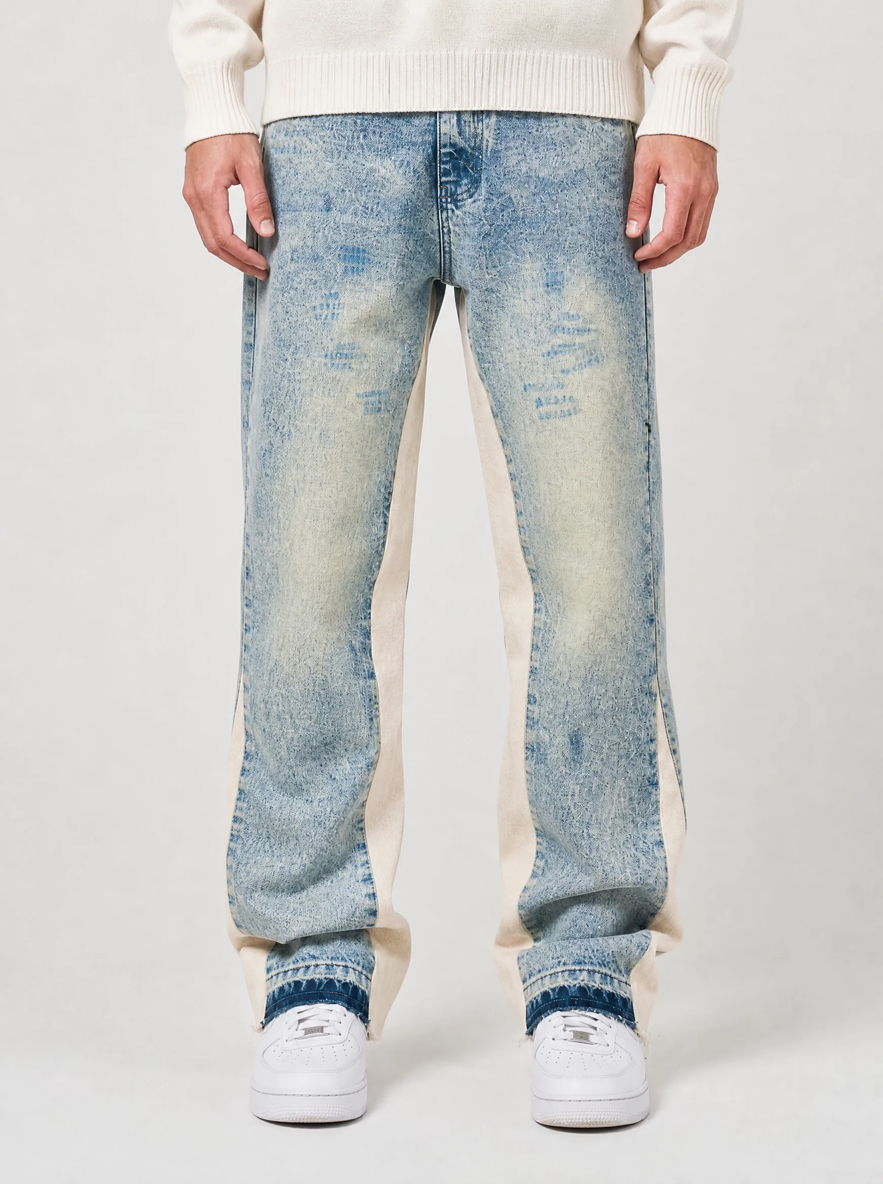 Maranello Tinted Blue Flare Jean - Image 4
