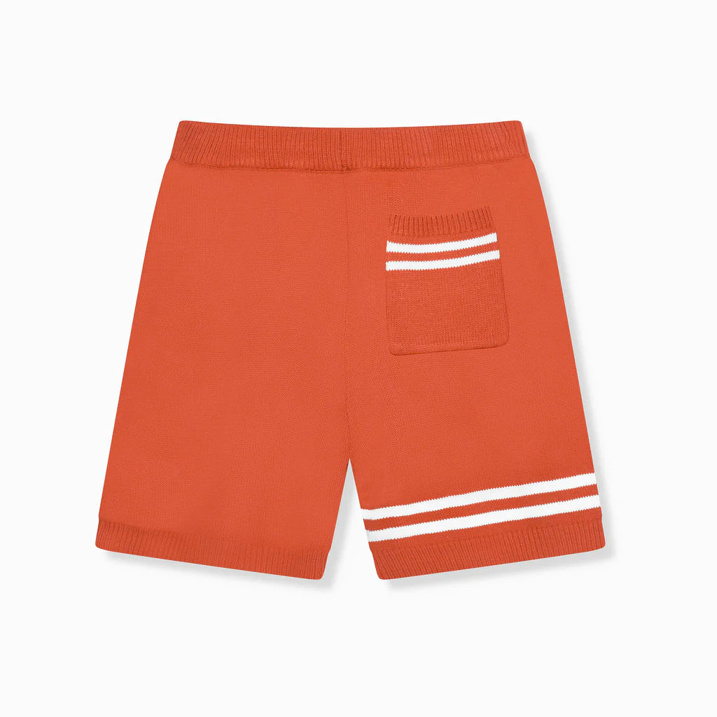 Nantes Knitted Shorts Orange - Image 6