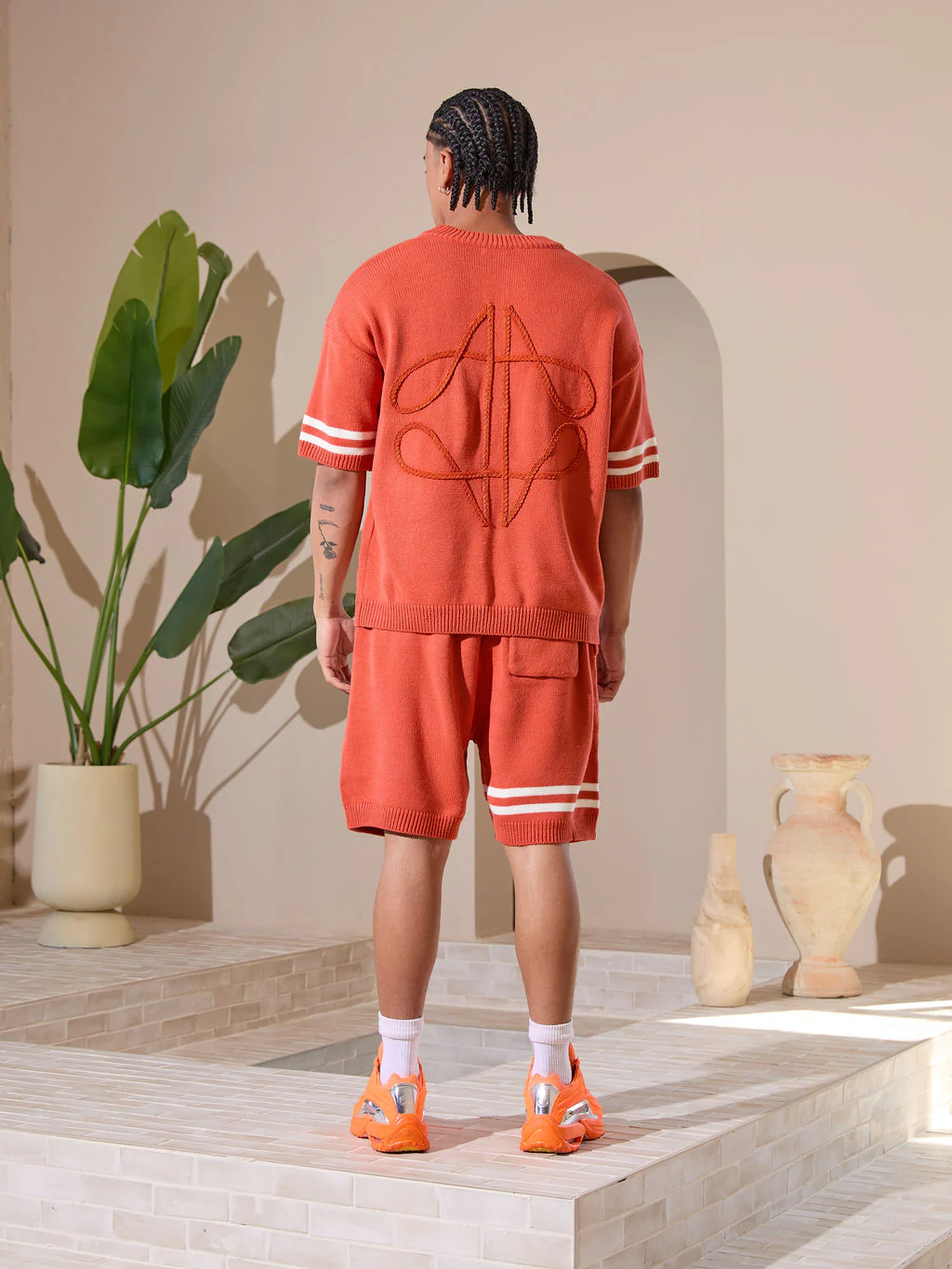 Nantes Knitted Jersey Orange - Image 3