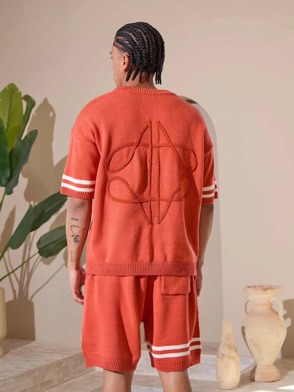 Nantes Knitted Jersey Orange - Image 4