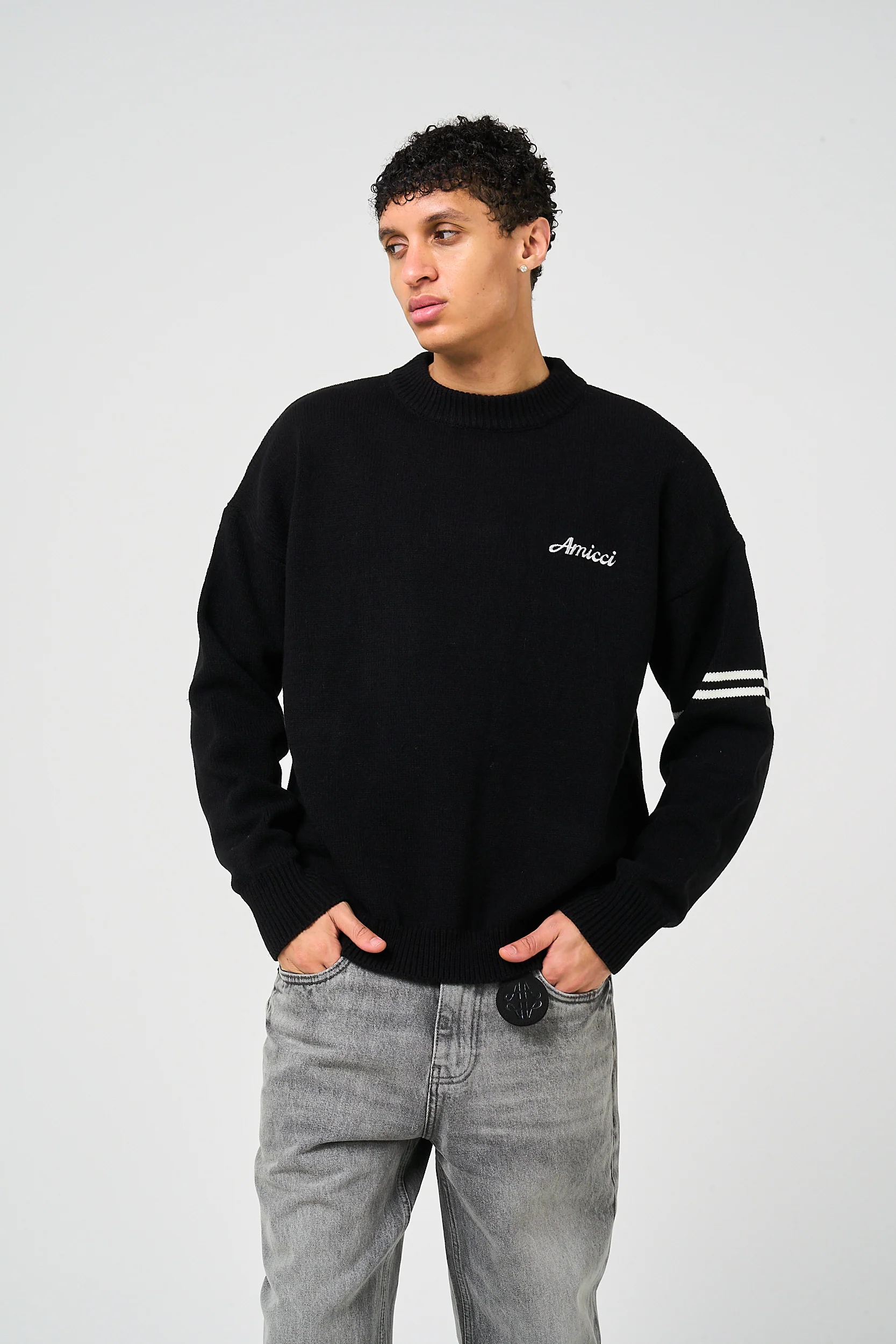 Nantes Long Sleeve Black T Shirt - Image 3