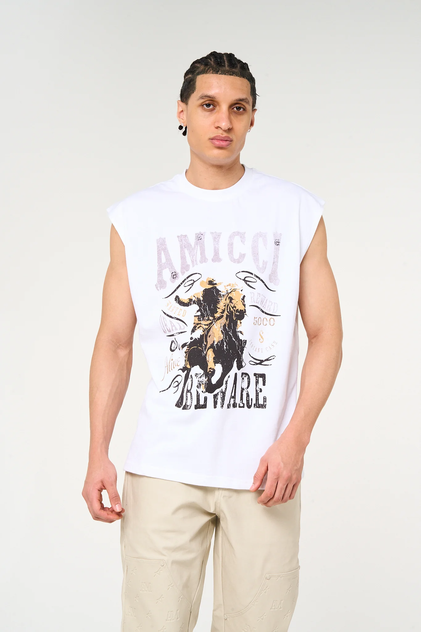 Outlaw Sleevless Graphic T - Image 3